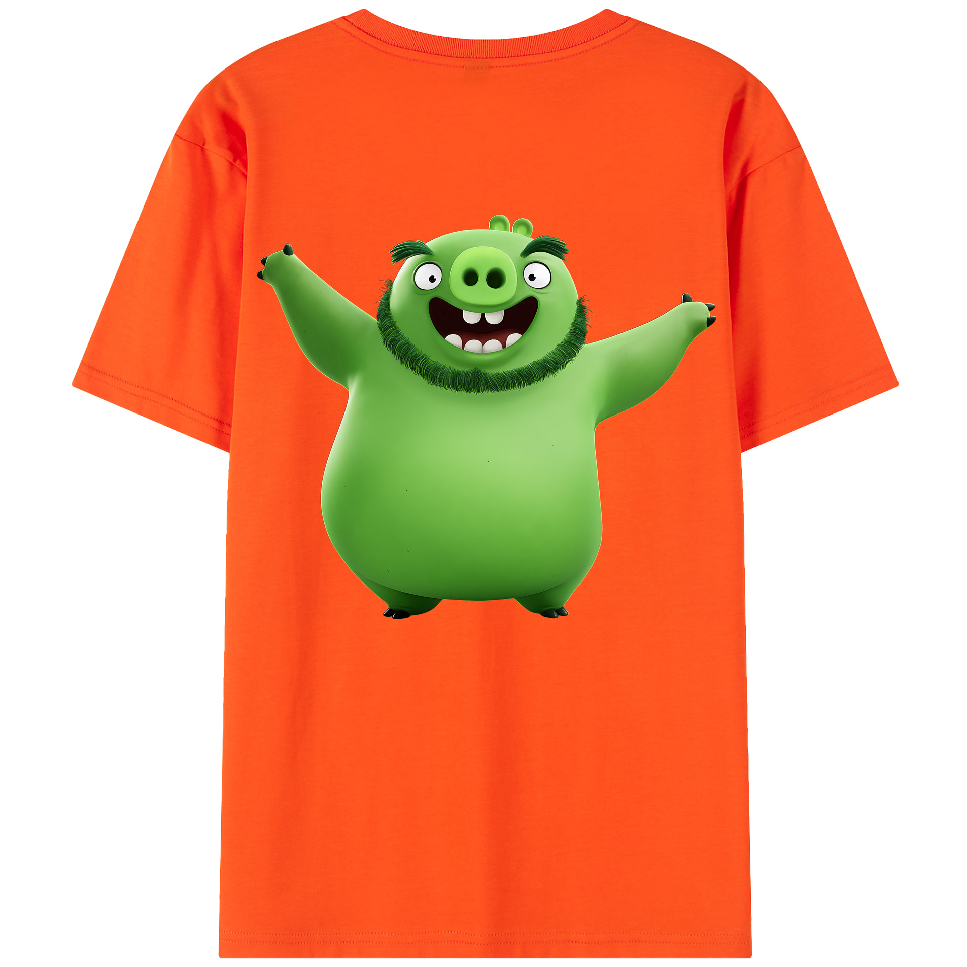 （画像用） Angry Birds アングリーバード 綿100％半袖Tシャツ（背面プリント）