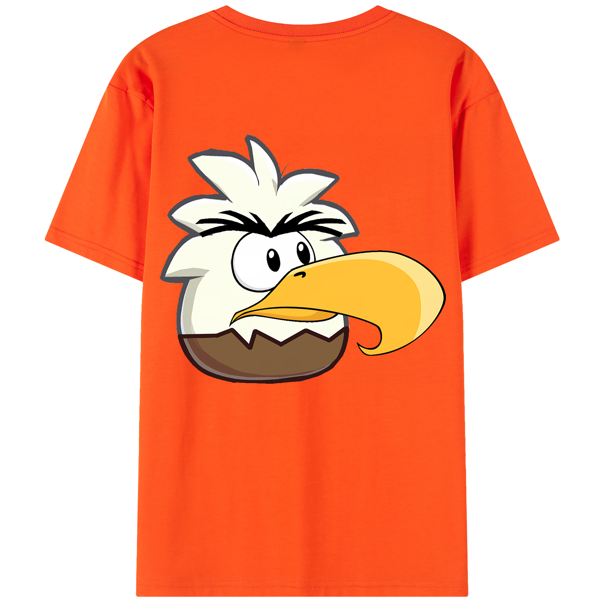 （画像用） Angry Birds アングリーバード 綿100％半袖Tシャツ（背面プリント）