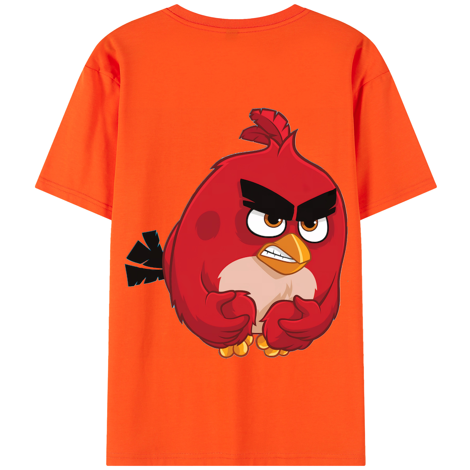 （画像用） Angry Birds アングリーバード 綿100％半袖Tシャツ（背面プリント）
