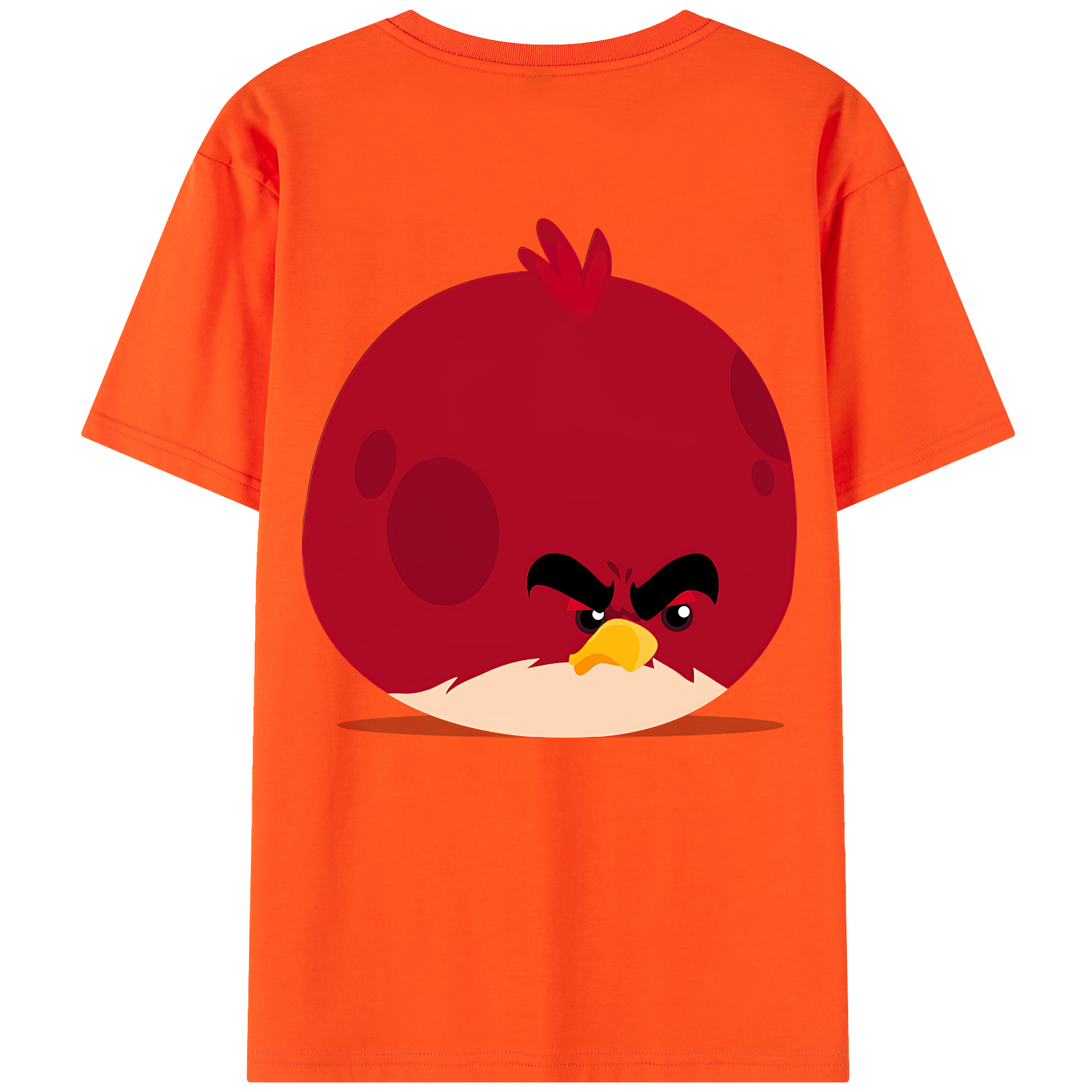 （画像用） Angry Birds アングリーバード 綿100％半袖Tシャツ（背面プリント）