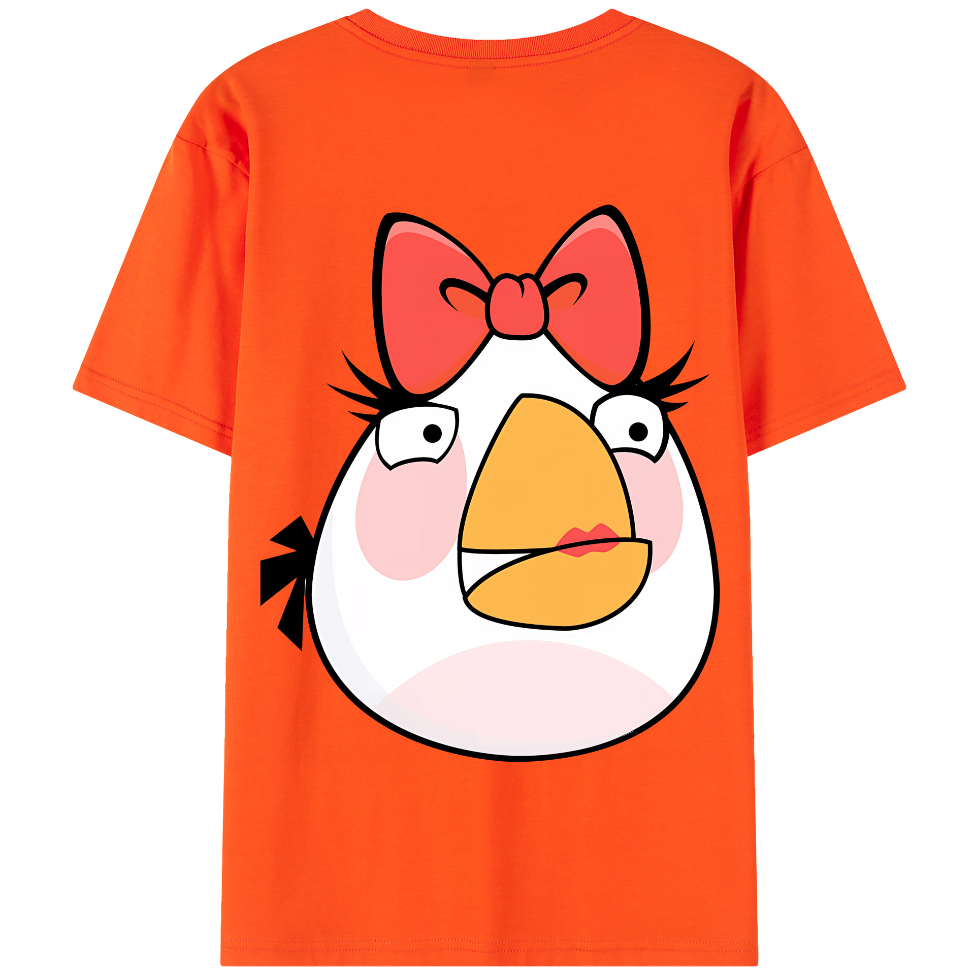 （画像用） Angry Birds アングリーバード 綿100％半袖Tシャツ（背面プリント）