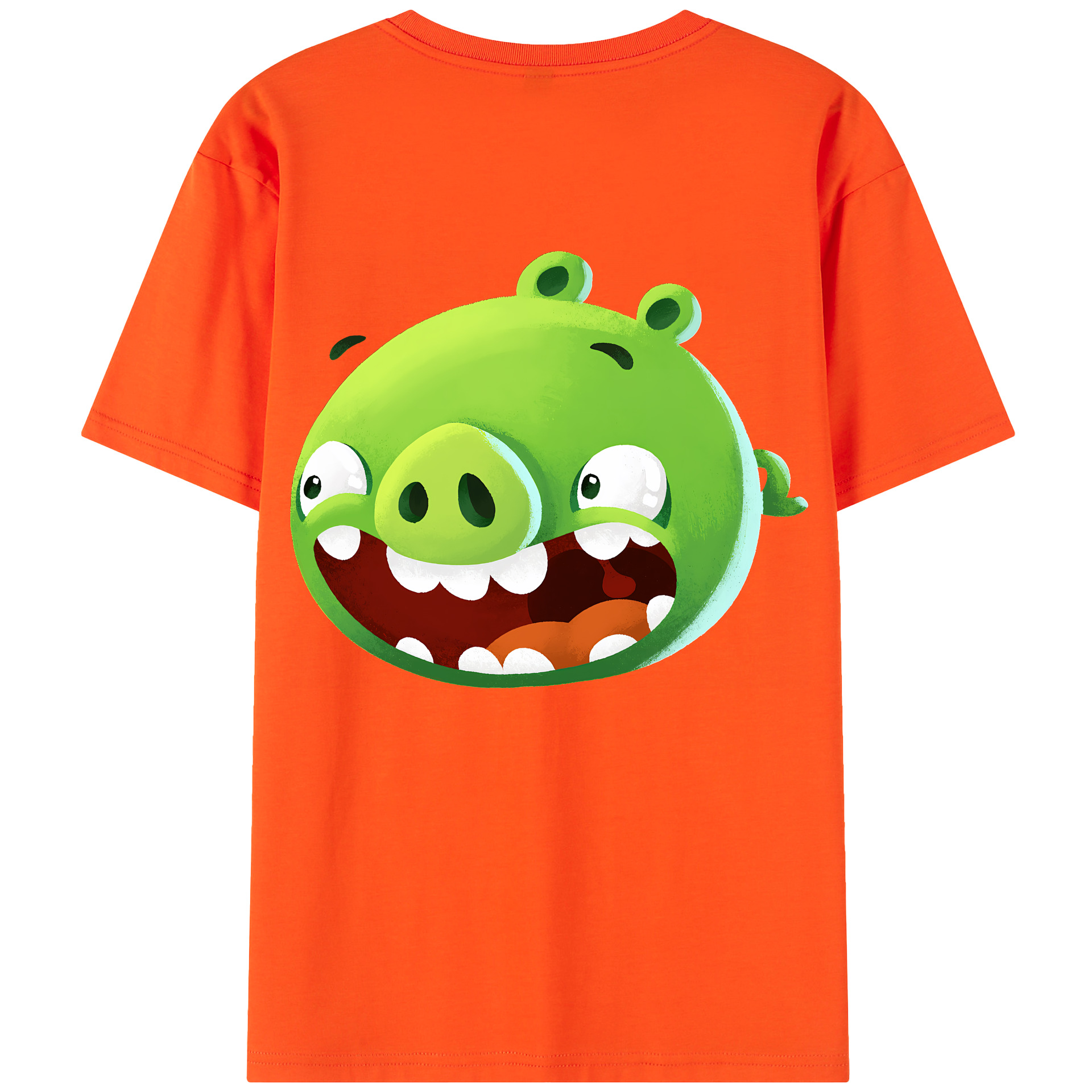 （画像用） Angry Birds アングリーバード 綿100％半袖Tシャツ（背面プリント）
