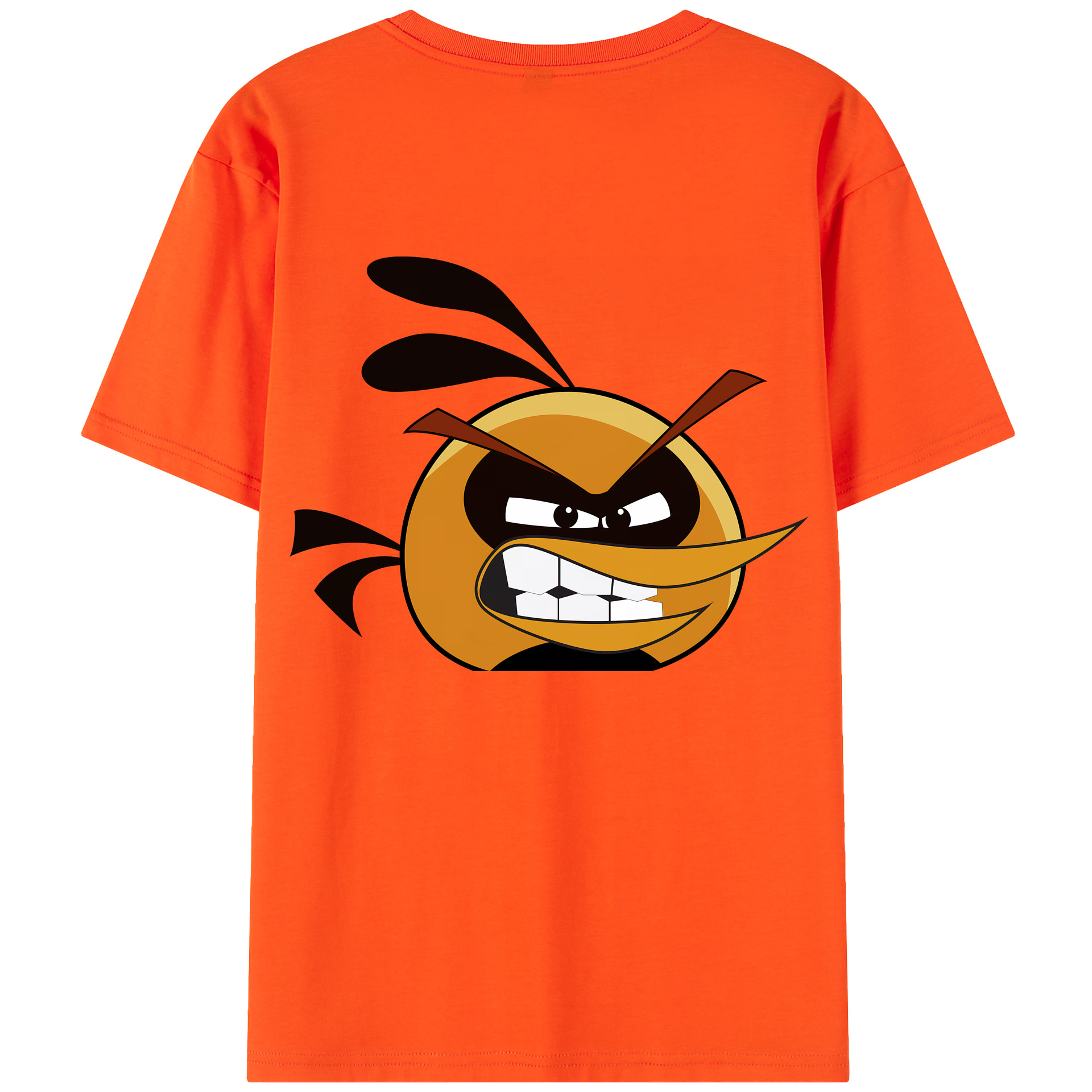 （画像用） Angry Birds アングリーバード 綿100％半袖Tシャツ（背面プリント）