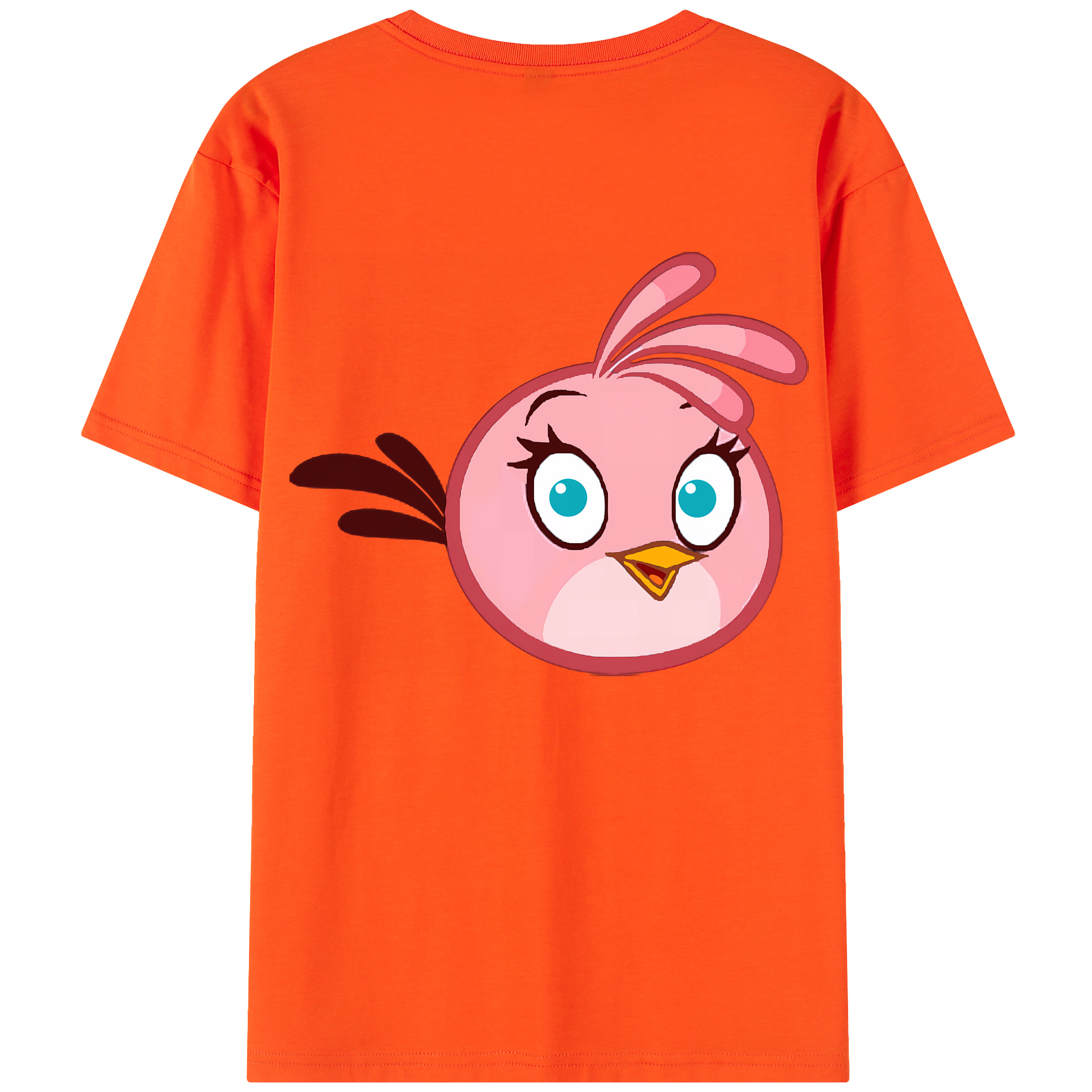 （画像用） Angry Birds アングリーバード 綿100％半袖Tシャツ（背面プリント）