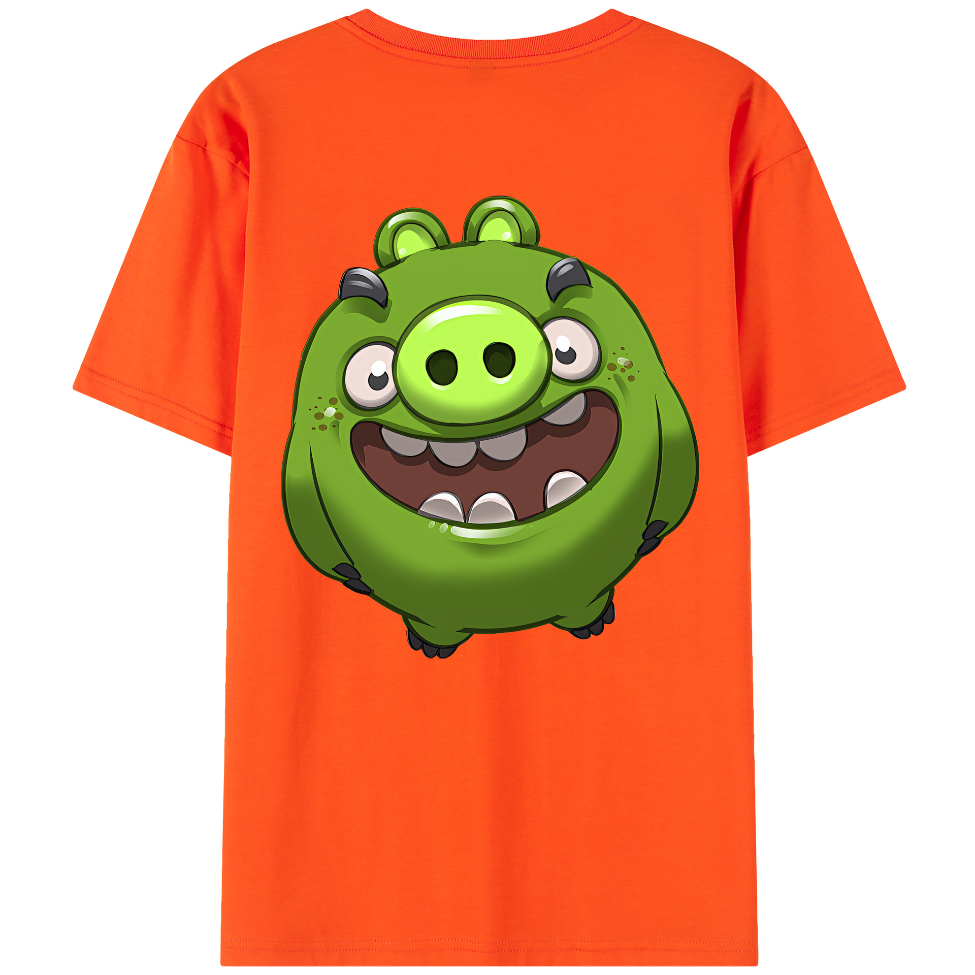 （画像用） Angry Birds アングリーバード 綿100％半袖Tシャツ（背面プリント）