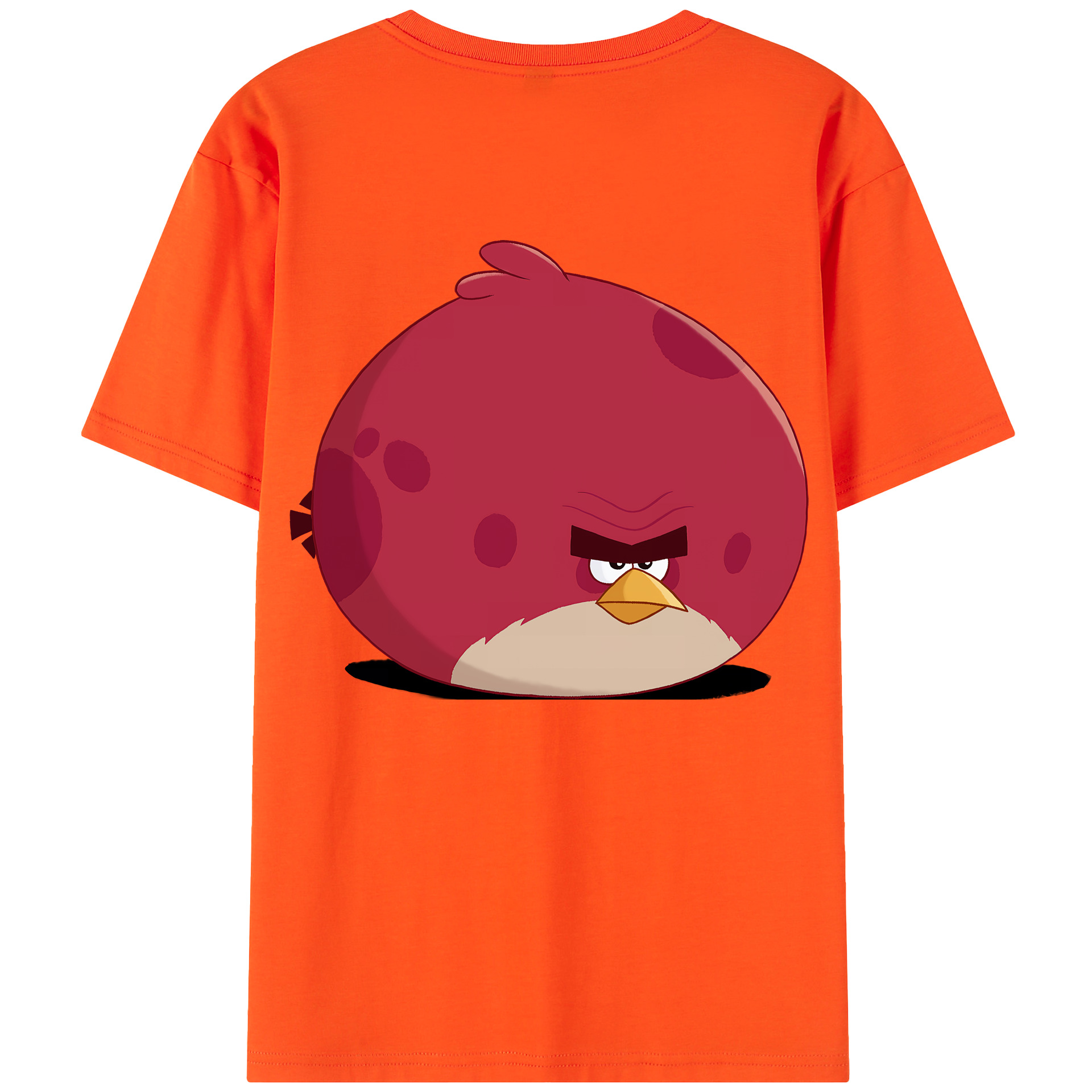 （画像用） Angry Birds アングリーバード 綿100％半袖Tシャツ（背面プリント）