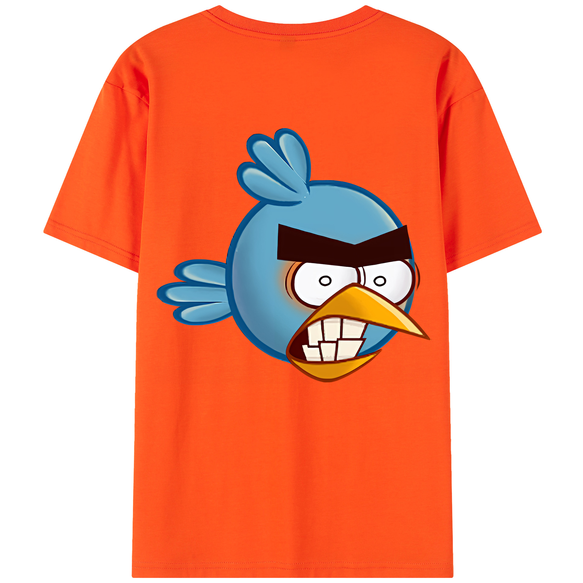 （画像用） Angry Birds アングリーバード 綿100％半袖Tシャツ（背面プリント）