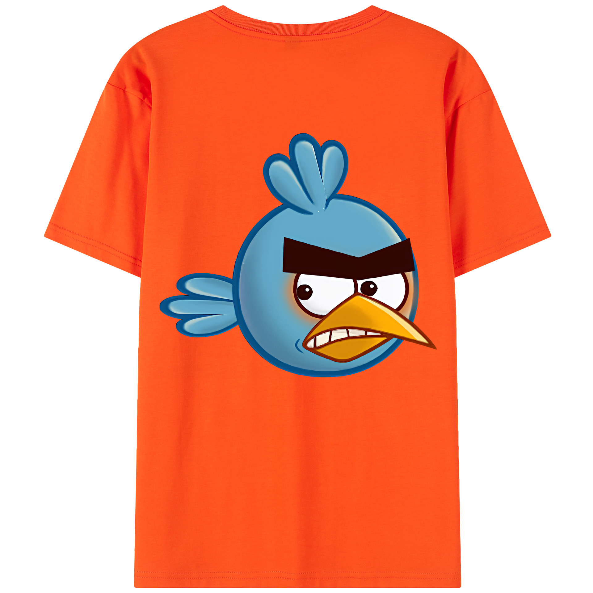 （画像用） Angry Birds アングリーバード 綿100％半袖Tシャツ（背面プリント）
