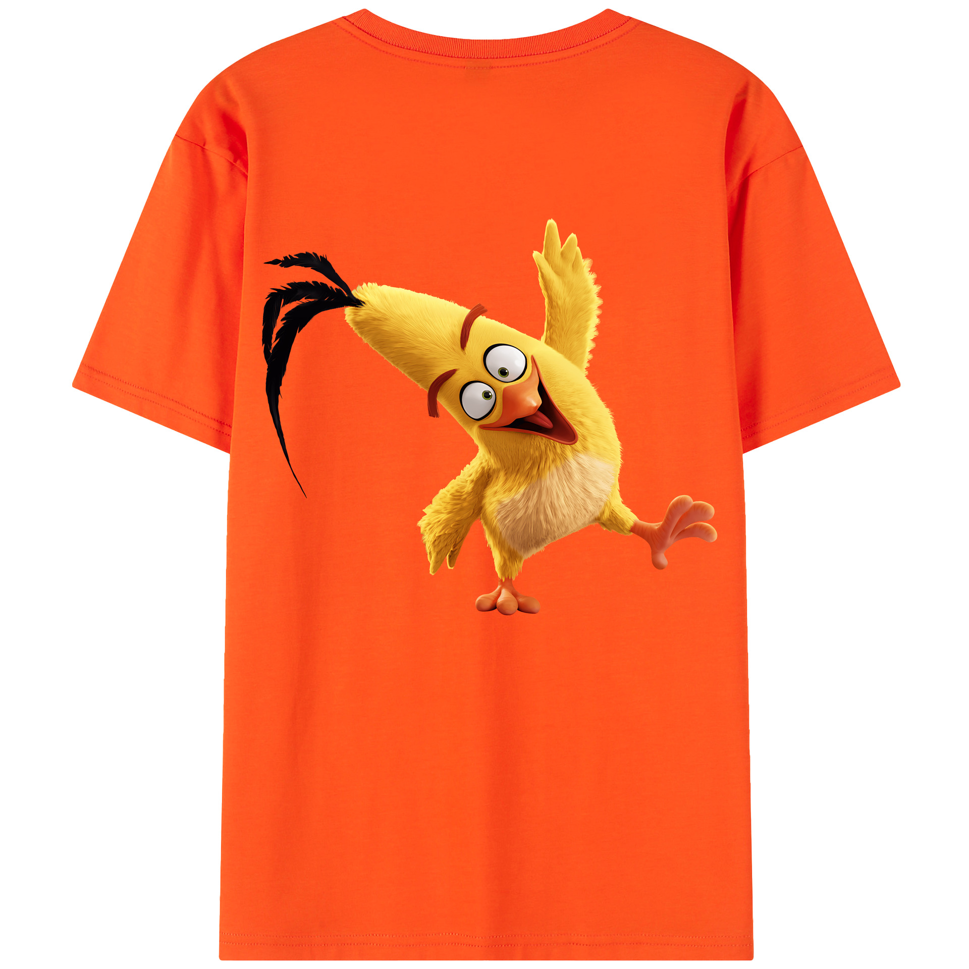 （画像用） Angry Birds アングリーバード 綿100％半袖Tシャツ（背面プリント）