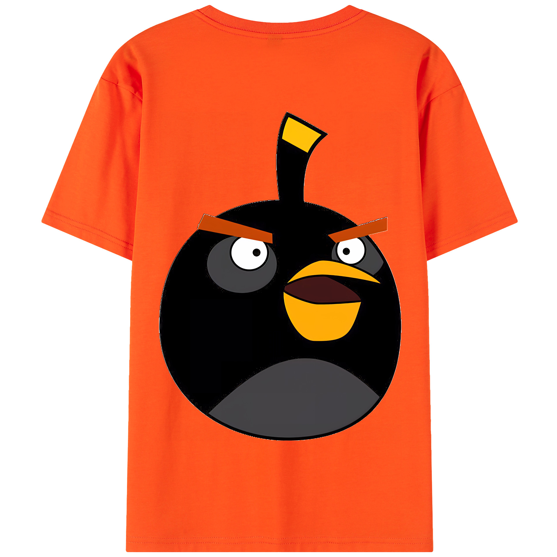 （画像用） Angry Birds アングリーバード 綿100％半袖Tシャツ（背面プリント）