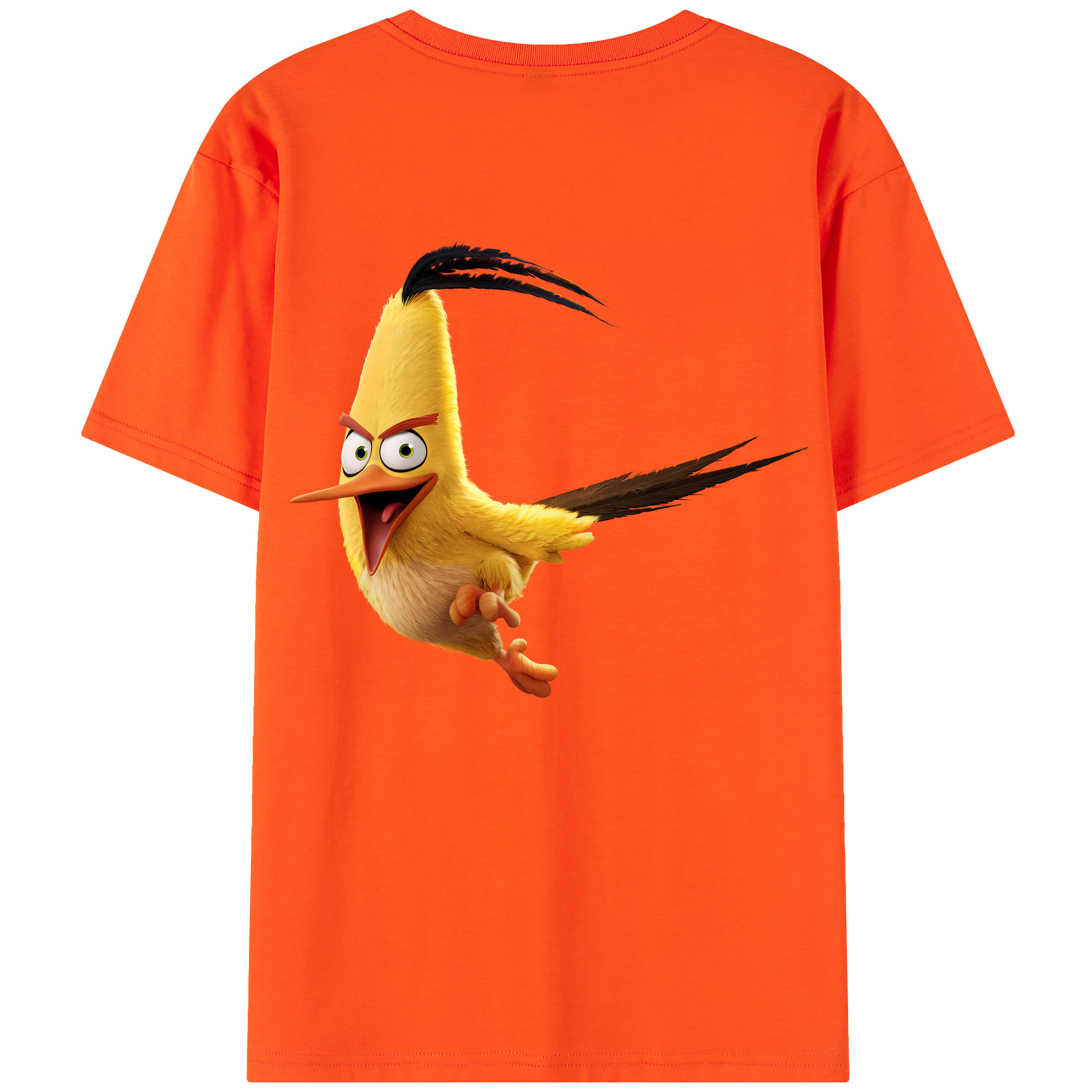 （画像用） Angry Birds アングリーバード 綿100％半袖Tシャツ（背面プリント）