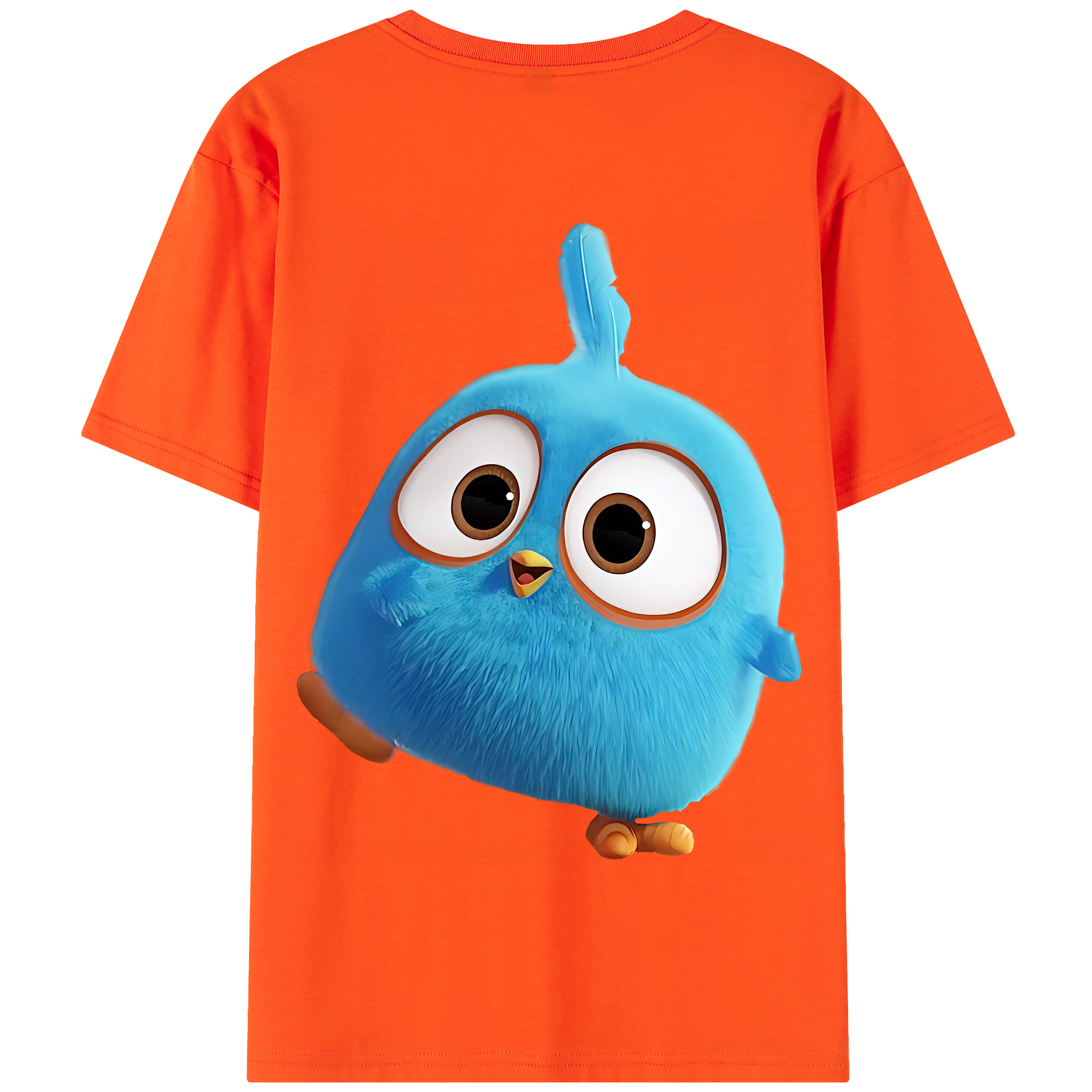 （画像用） Angry Birds アングリーバード 綿100％半袖Tシャツ（背面プリント）