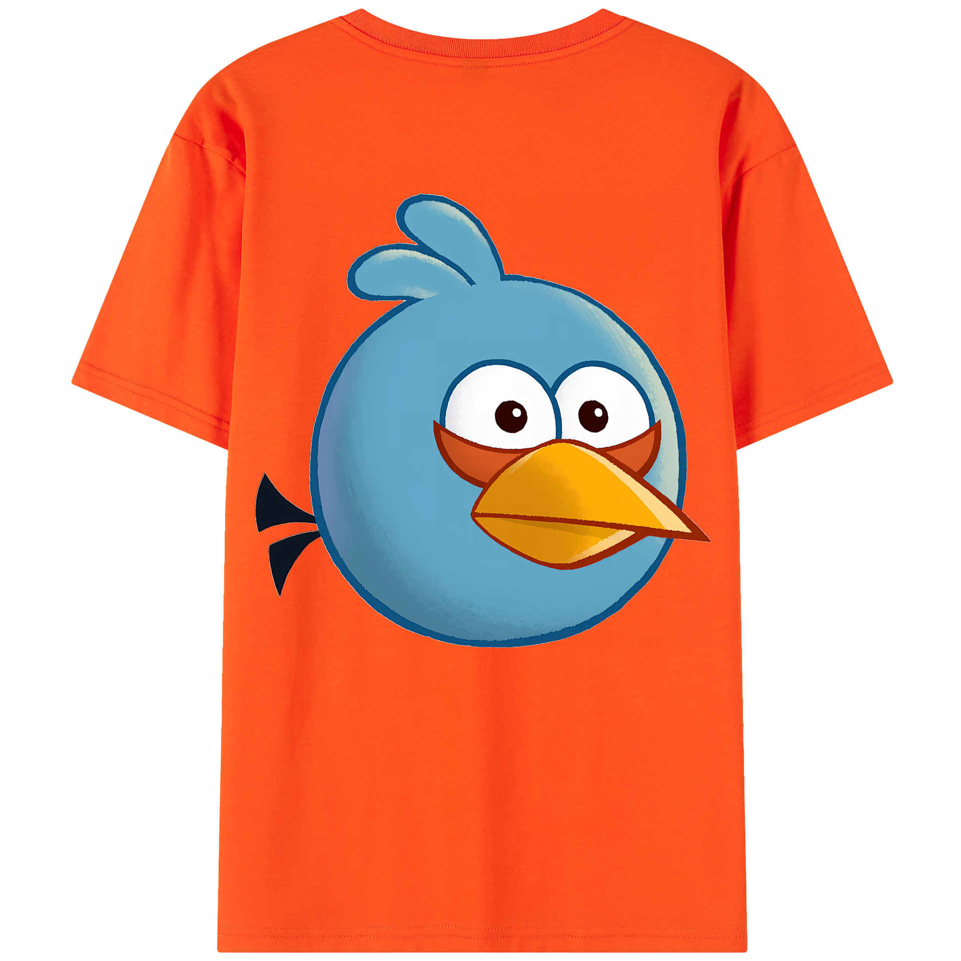 （画像用） Angry Birds アングリーバード 綿100％半袖Tシャツ（背面プリント）