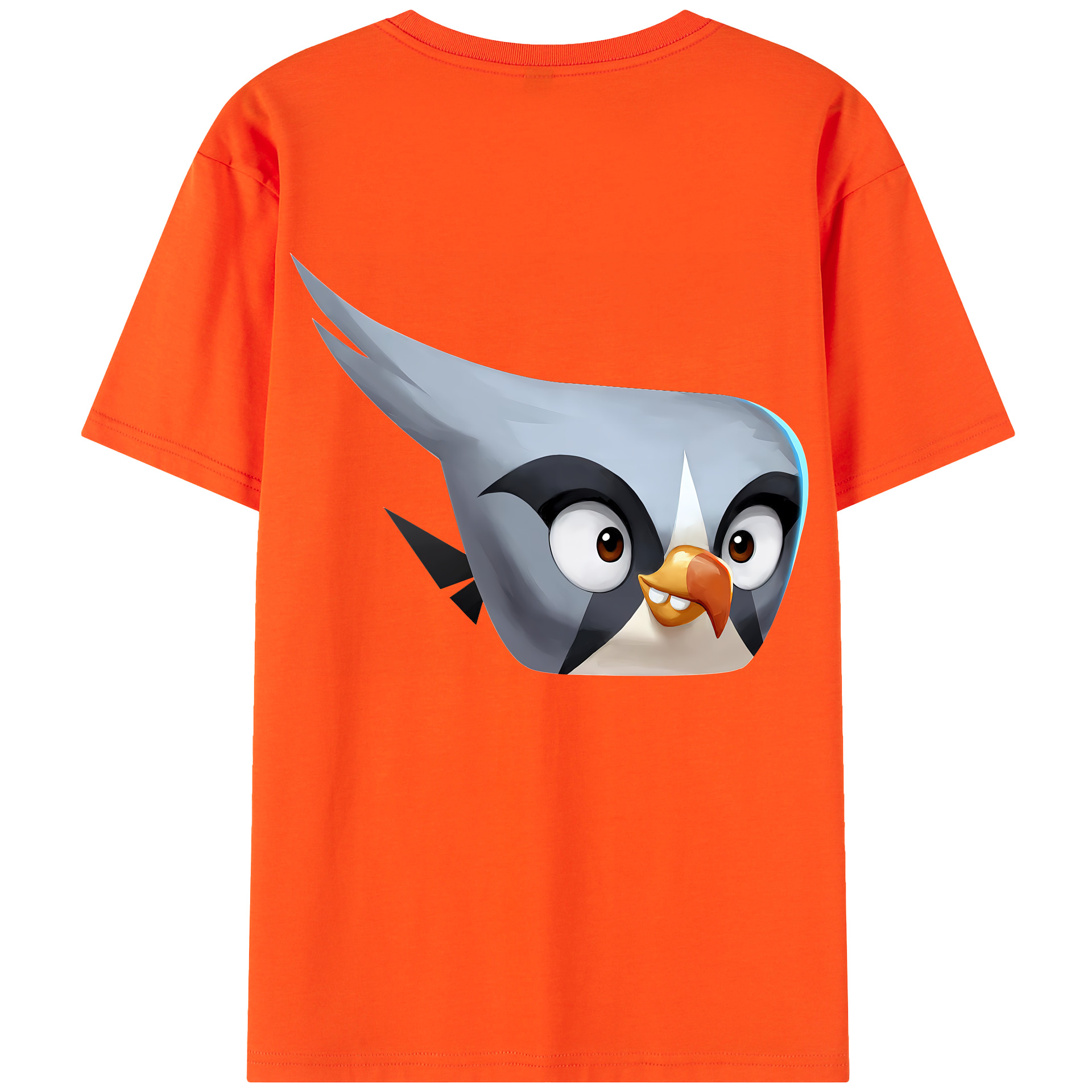 （画像用） Angry Birds アングリーバード 綿100％半袖Tシャツ（背面プリント）