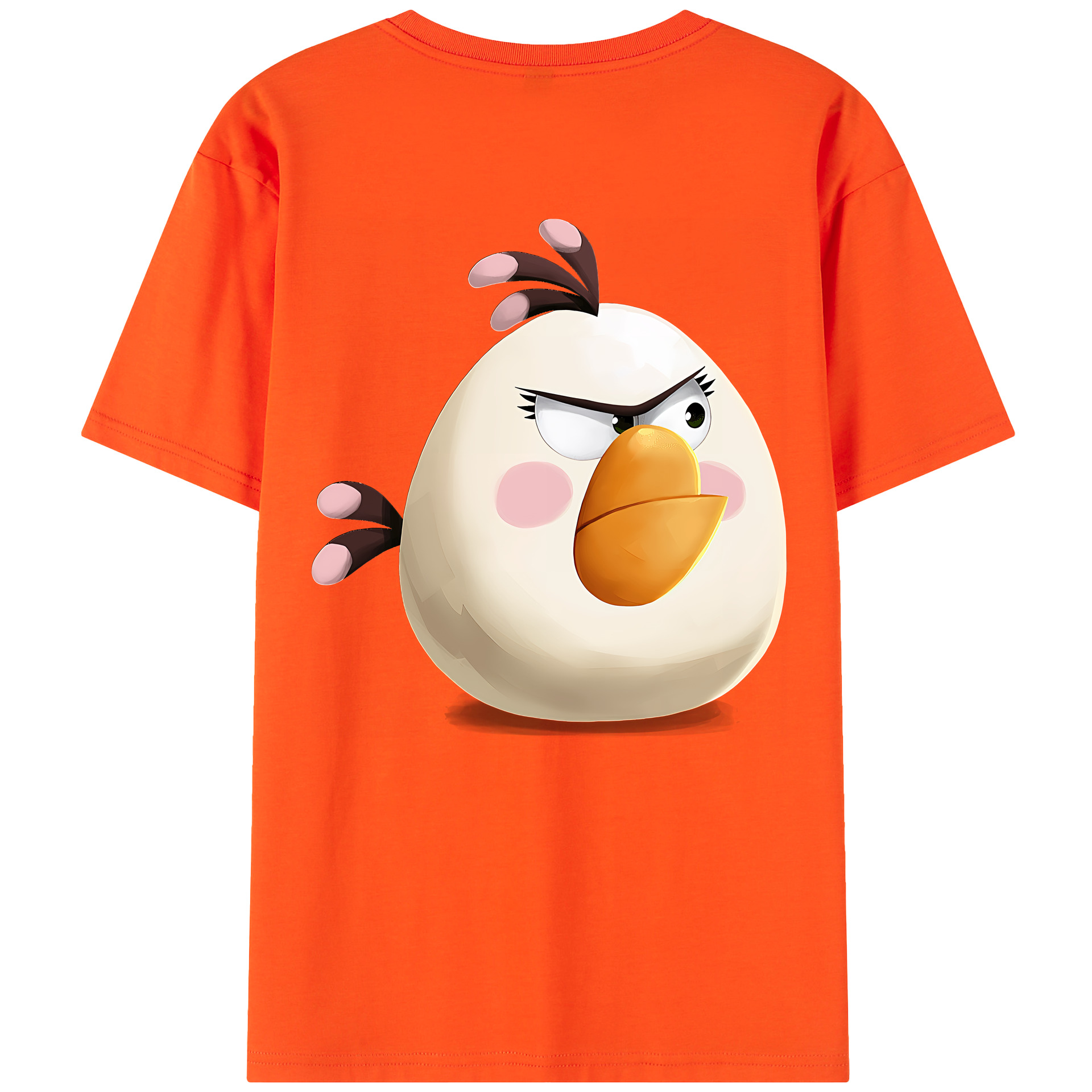 （画像用） Angry Birds アングリーバード 綿100％半袖Tシャツ（背面プリント）