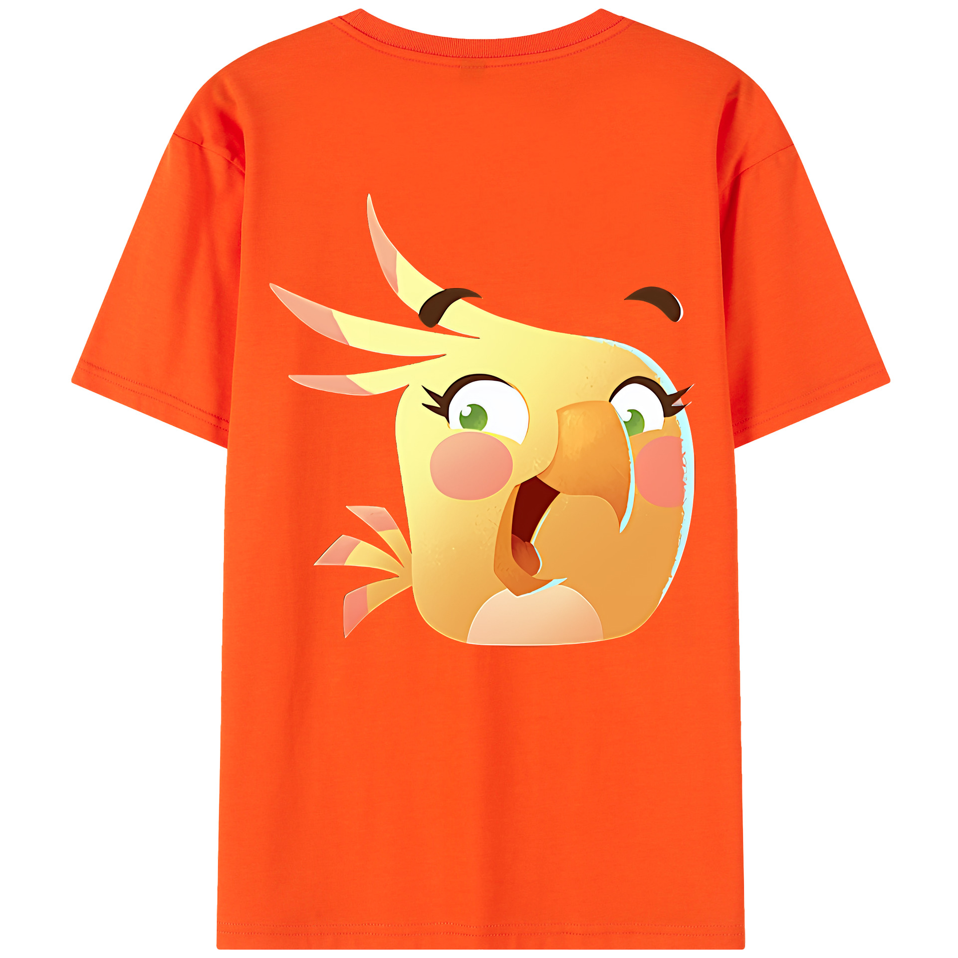 （画像用） Angry Birds アングリーバード 綿100％半袖Tシャツ（背面プリント）