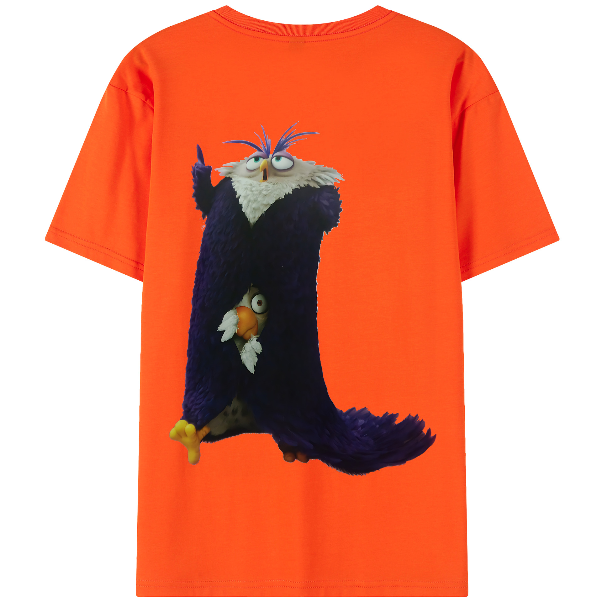 （画像用） Angry Birds アングリーバード 綿100％半袖Tシャツ（背面プリント）