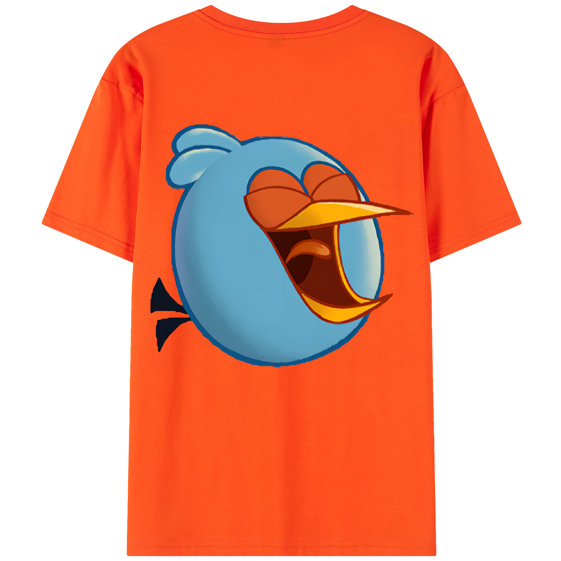 （画像用） Angry Birds アングリーバード 綿100％半袖Tシャツ（背面プリント）