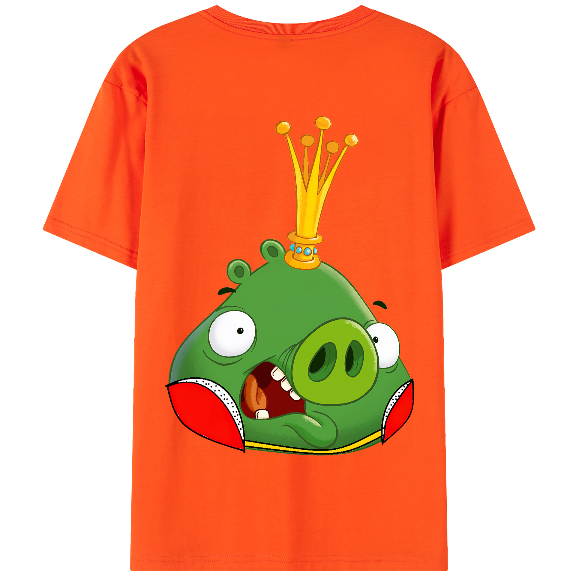 （画像用） Angry Birds アングリーバード 綿100％半袖Tシャツ（背面プリント）