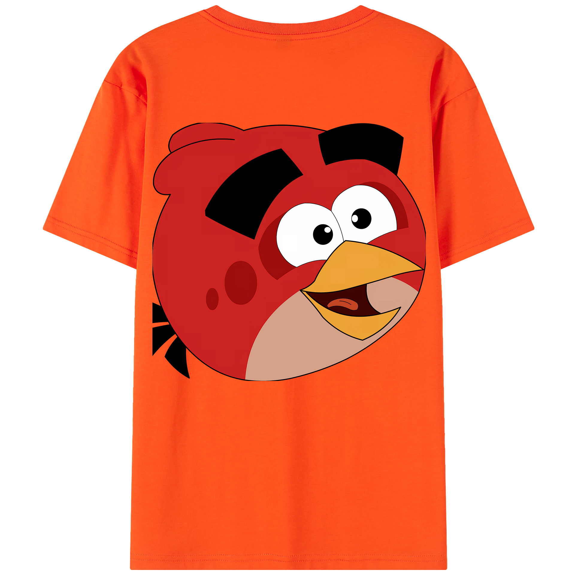 （画像用） Angry Birds アングリーバード 綿100％半袖Tシャツ（背面プリント）