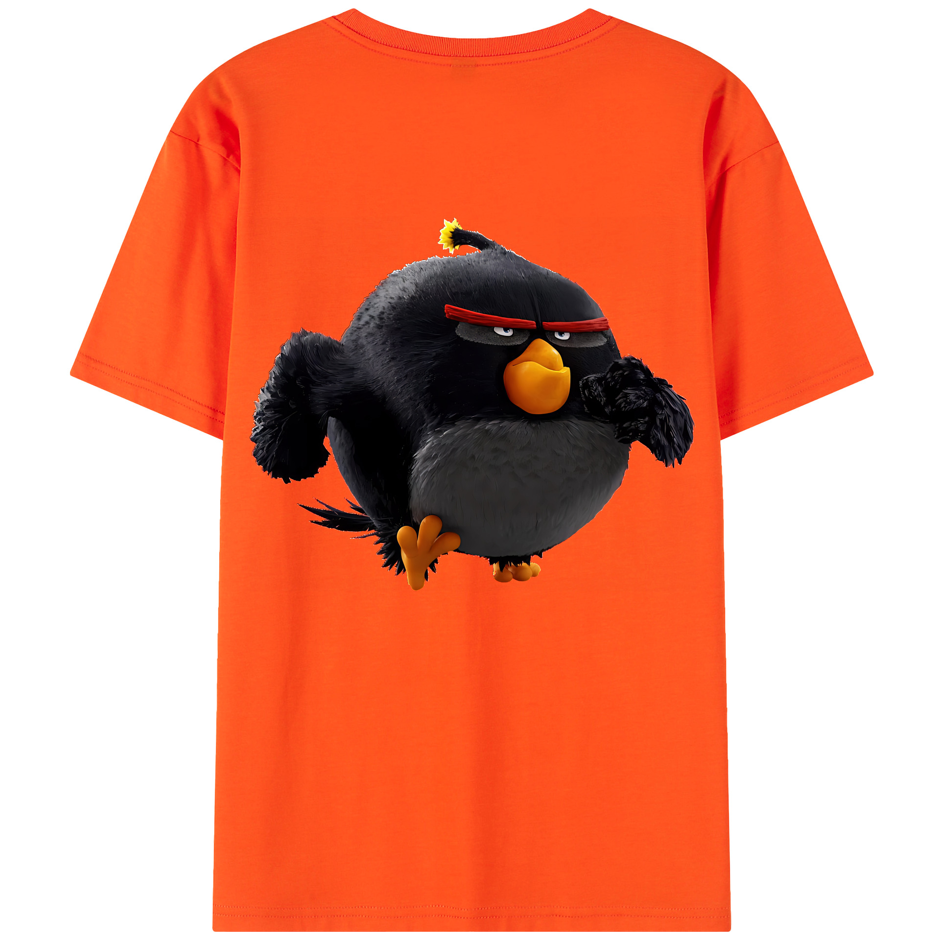 （画像用） Angry Birds アングリーバード 綿100％半袖Tシャツ（背面プリント）