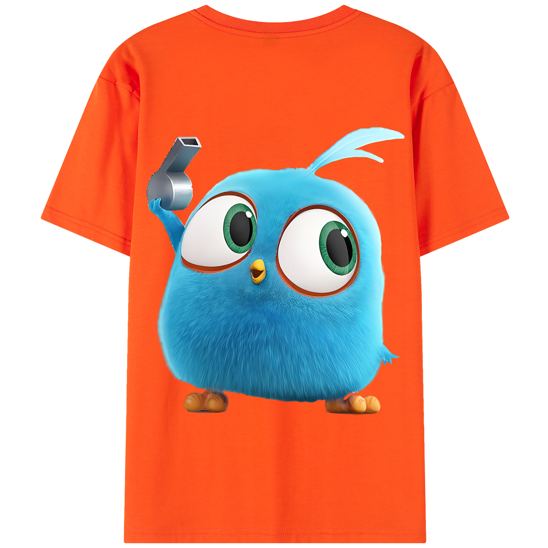 （画像用） Angry Birds アングリーバード 綿100％半袖Tシャツ（背面プリント）