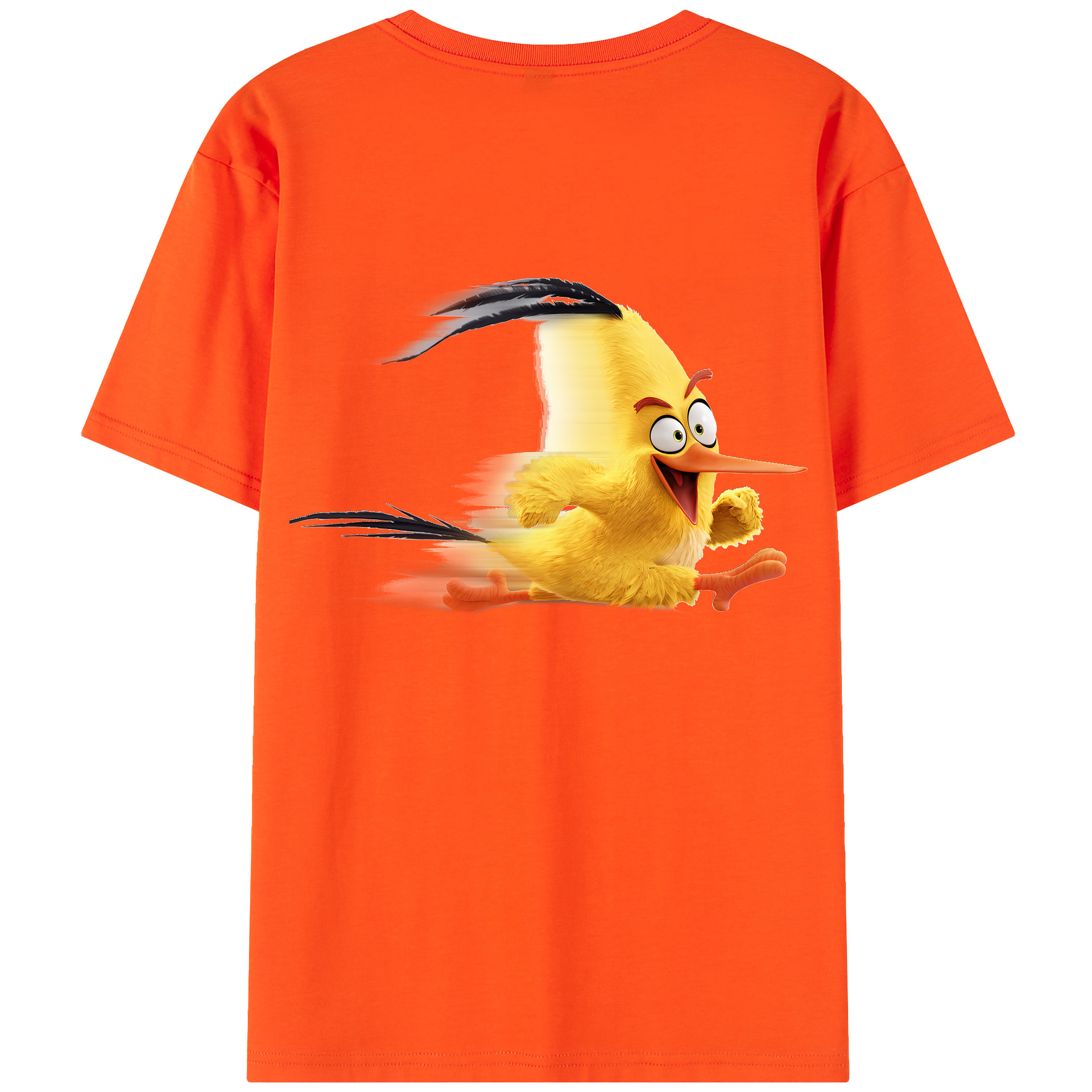 （画像用） Angry Birds アングリーバード 綿100％半袖Tシャツ（背面プリント）