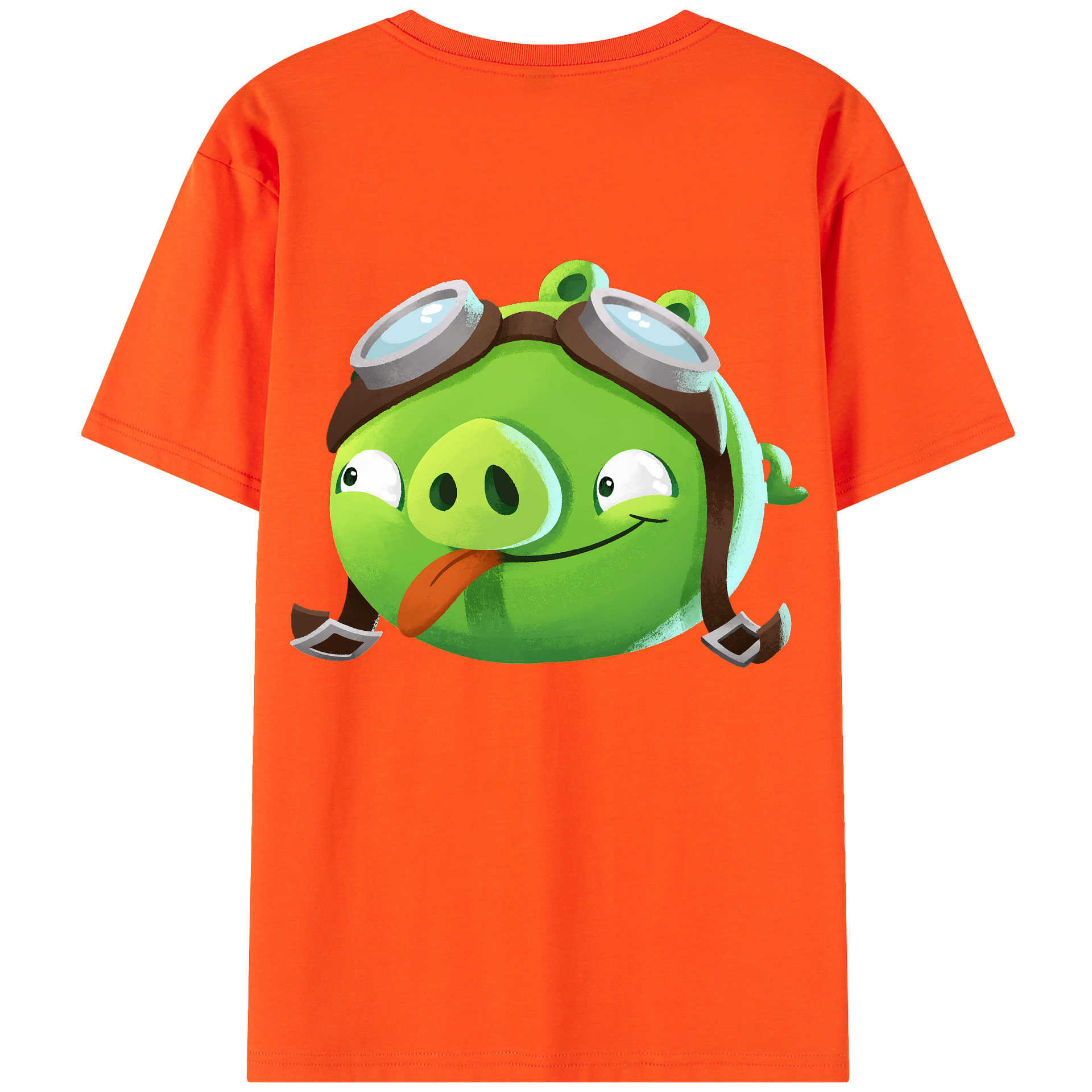 （画像用） Angry Birds アングリーバード 綿100％半袖Tシャツ（背面プリント）