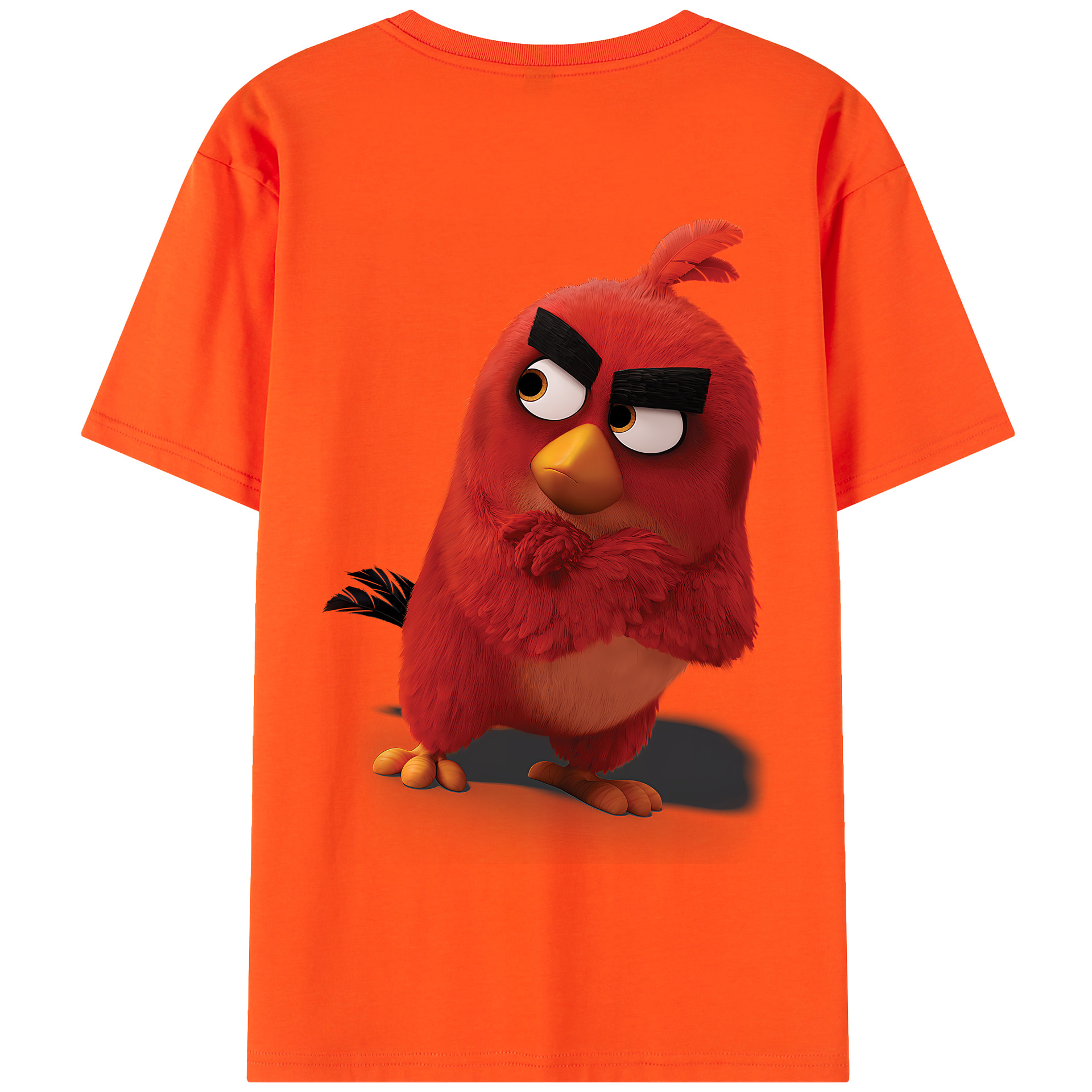 （画像用） Angry Birds アングリーバード 綿100％半袖Tシャツ（背面プリント）