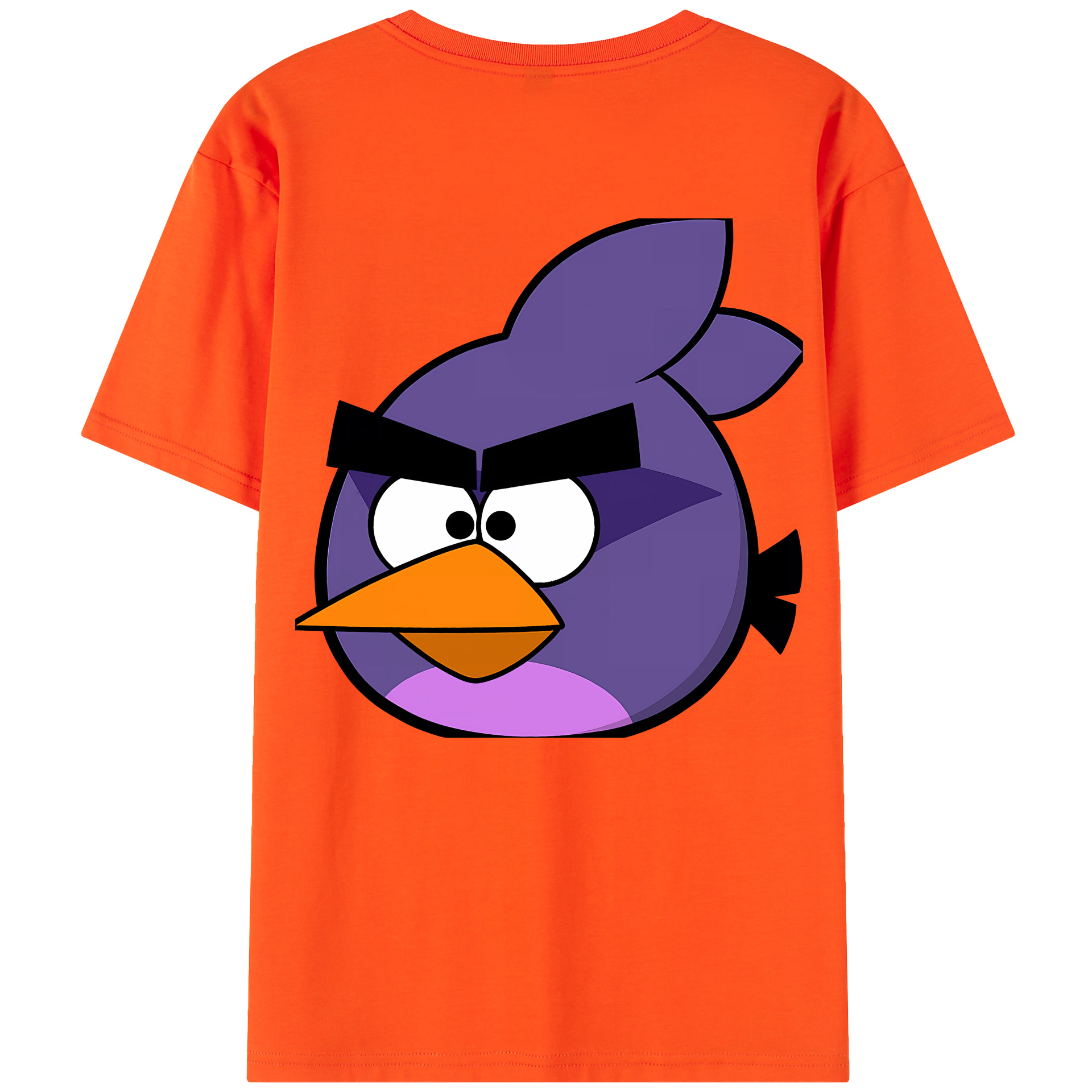 （画像用） Angry Birds アングリーバード 綿100％半袖Tシャツ（背面プリント）