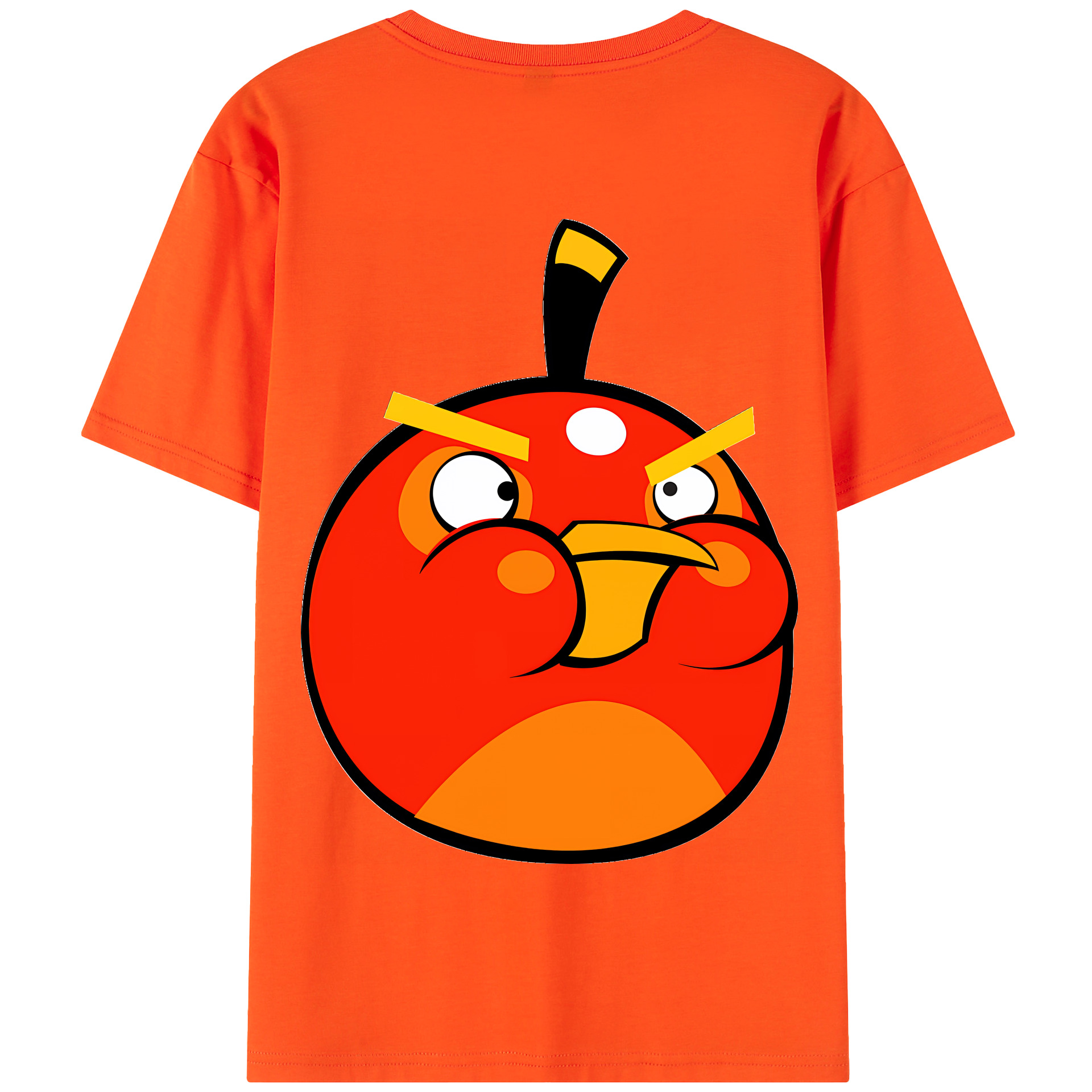 （画像用） Angry Birds アングリーバード 綿100％半袖Tシャツ（背面プリント）