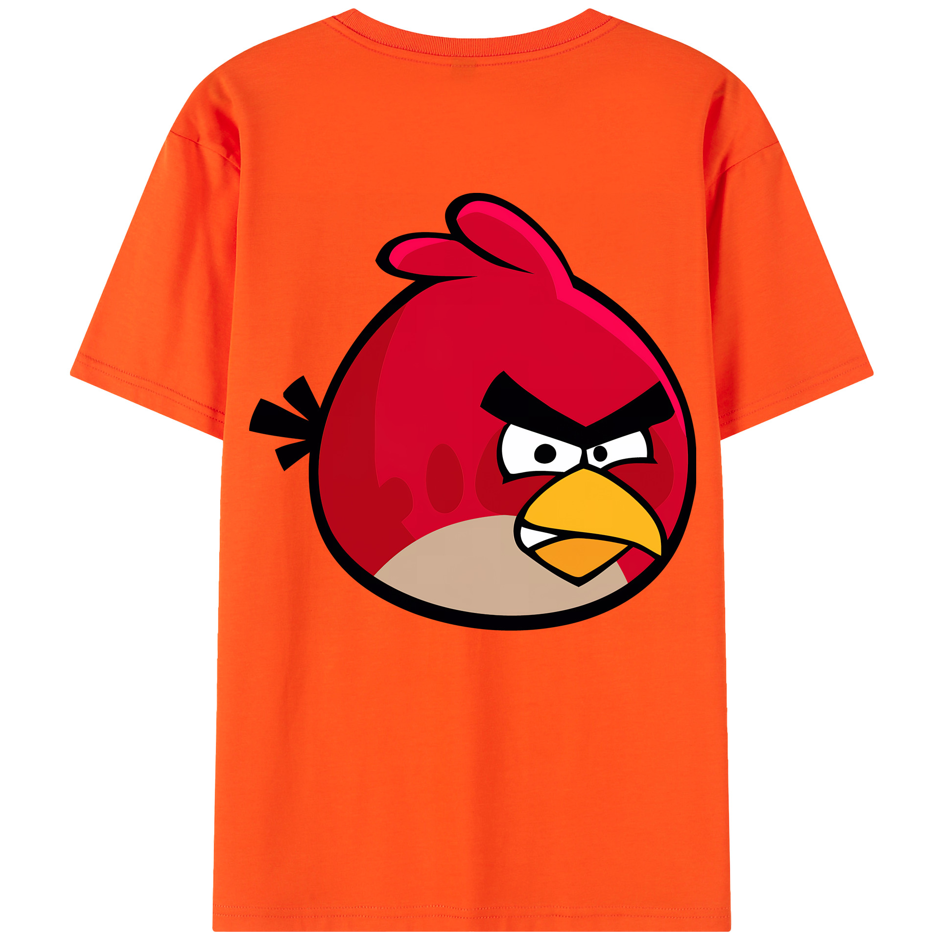 （画像用） Angry Birds アングリーバード 綿100％半袖Tシャツ（背面プリント）