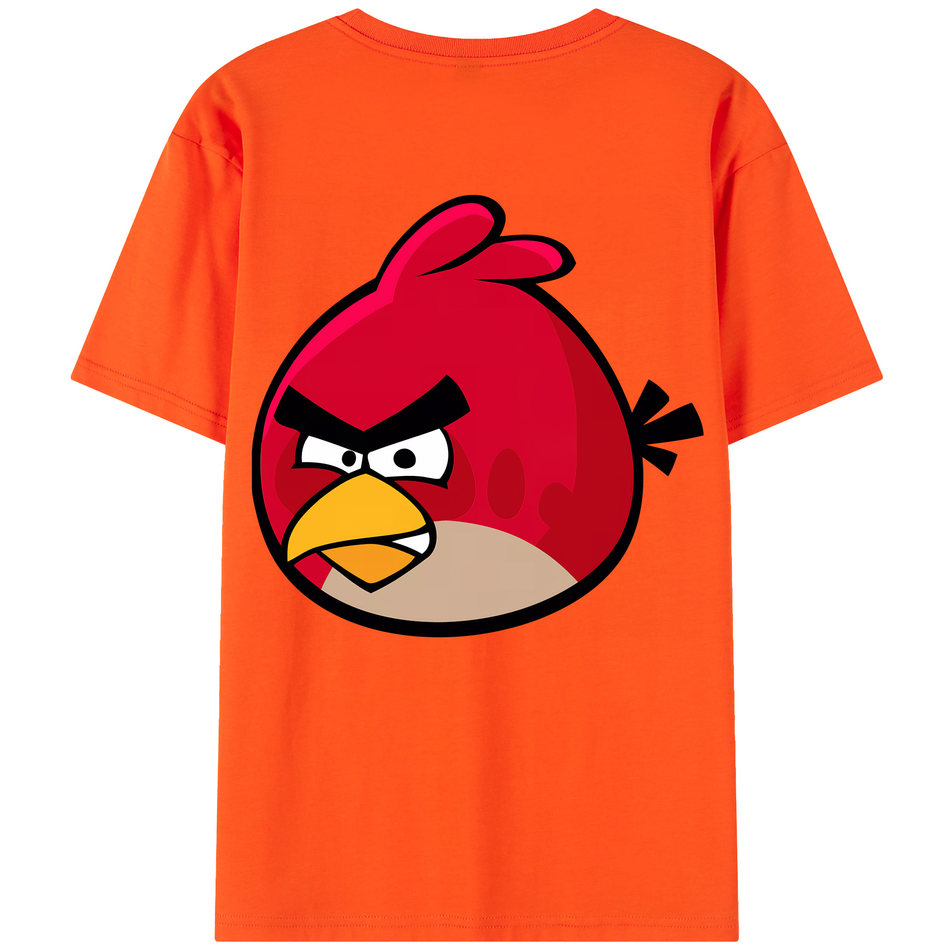（画像用） Angry Birds アングリーバード 綿100％半袖Tシャツ（背面プリント）