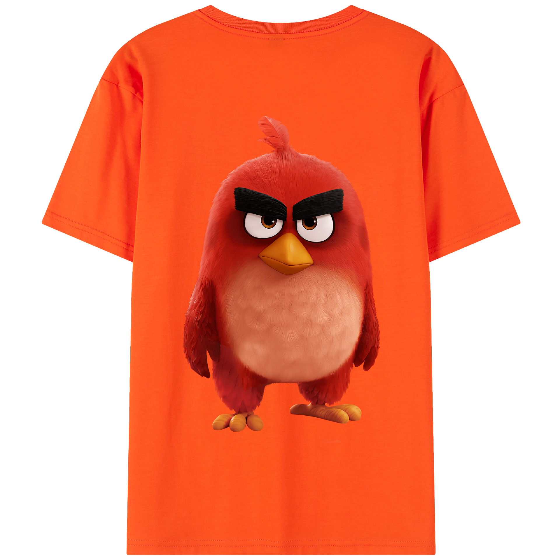 （画像用） Angry Birds アングリーバード 綿100％半袖Tシャツ（背面プリント）