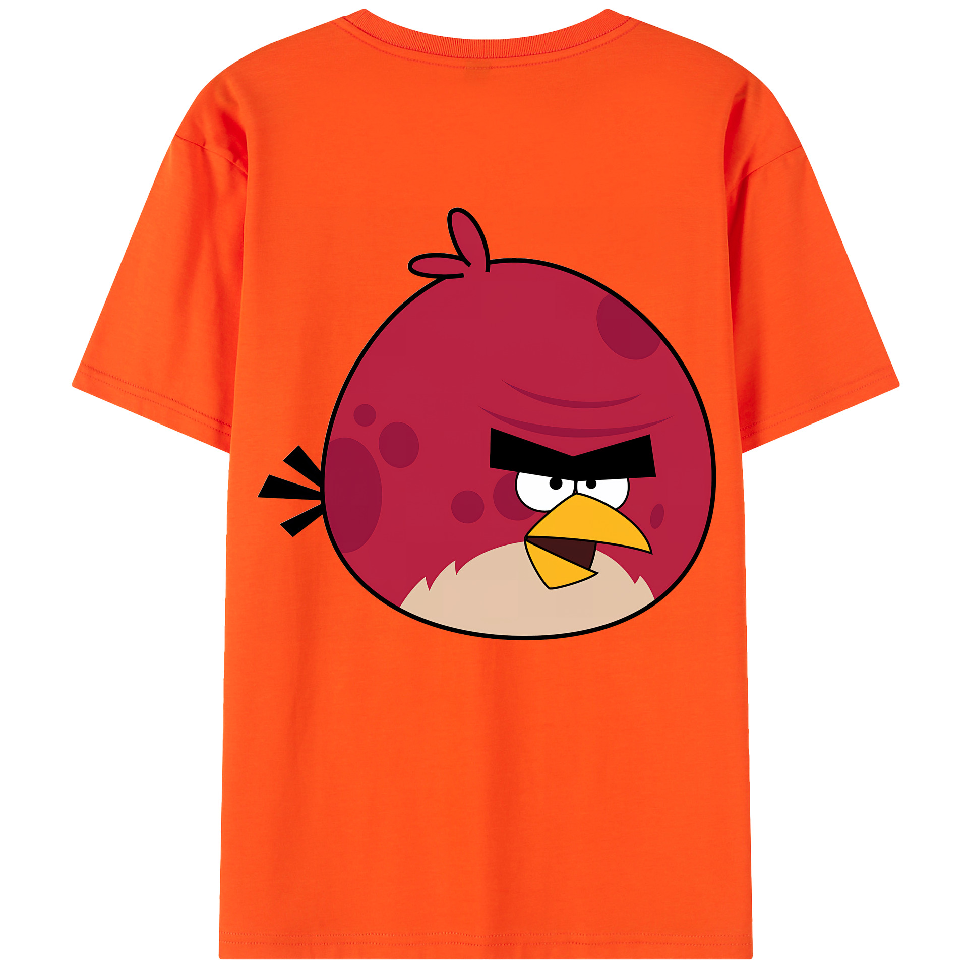 （画像用） Angry Birds アングリーバード 綿100％半袖Tシャツ（背面プリント）