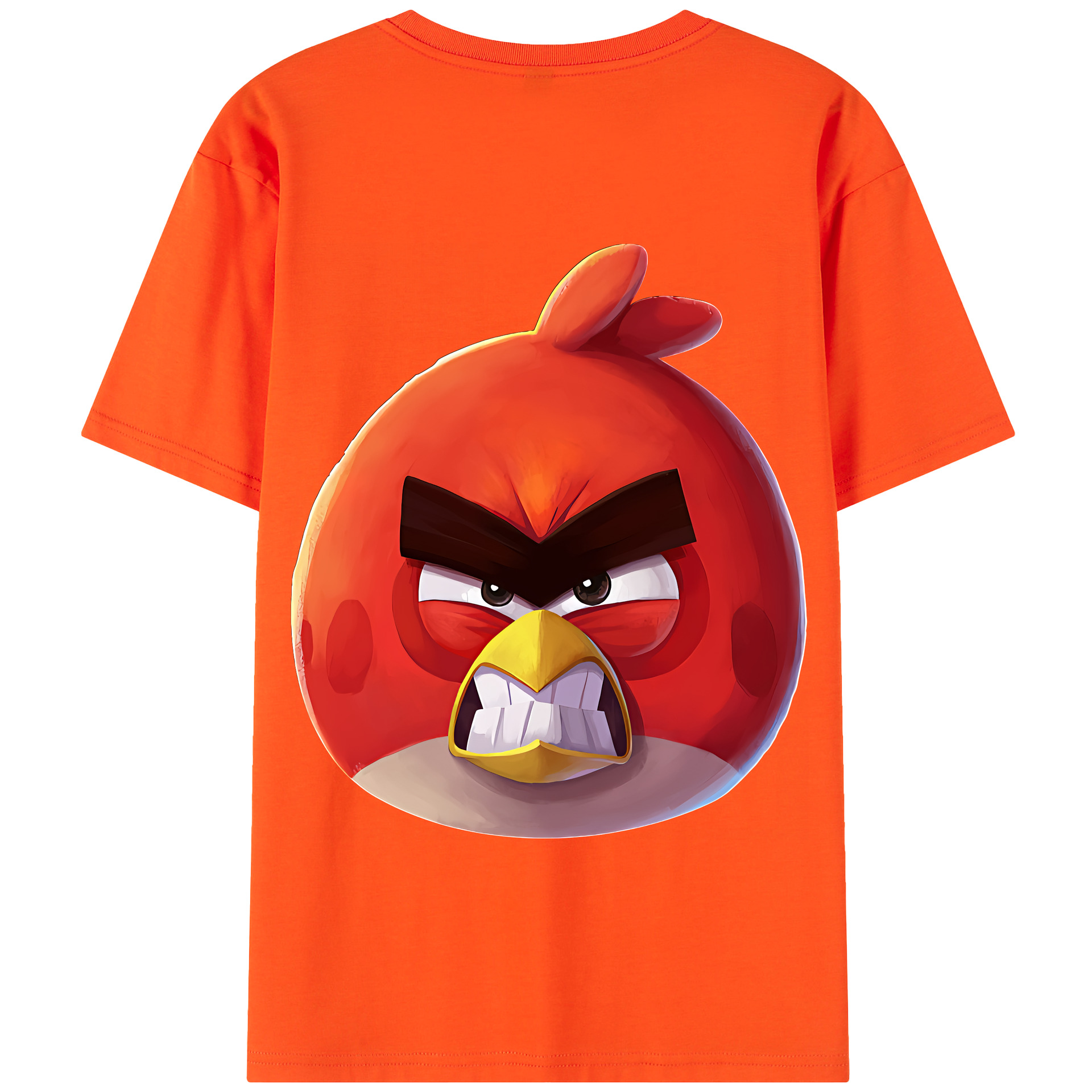 （画像用） Angry Birds アングリーバード 綿100％半袖Tシャツ（背面プリント）