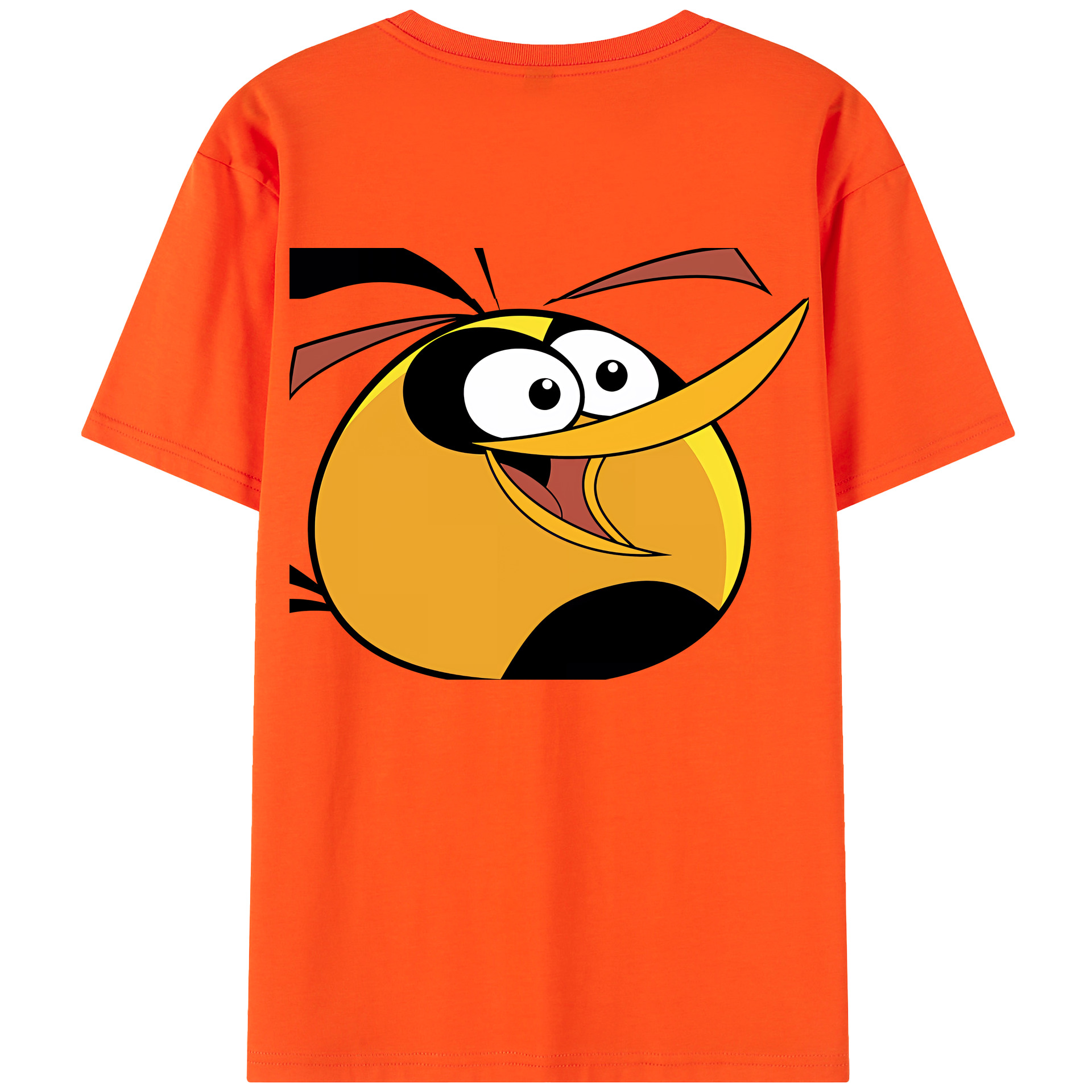 （画像用） Angry Birds アングリーバード 綿100％半袖Tシャツ（背面プリント）