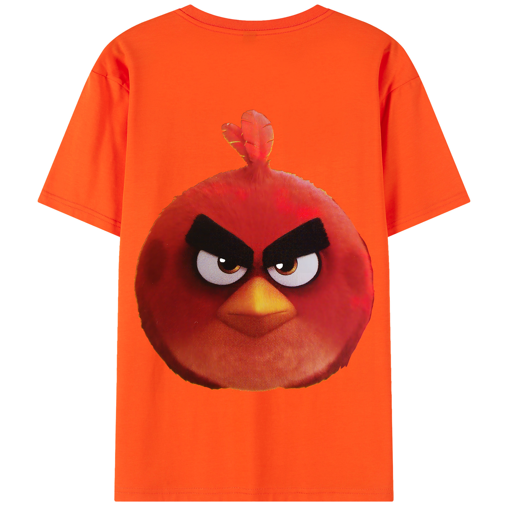 （画像用） Angry Birds アングリーバード 綿100％半袖Tシャツ（背面プリント）