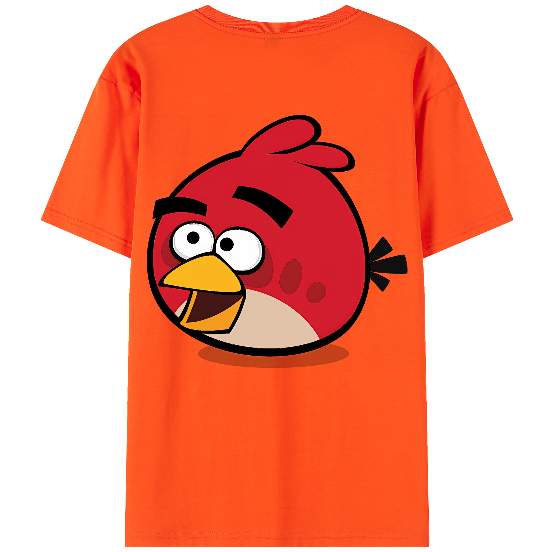 （画像用） Angry Birds アングリーバード 綿100％半袖Tシャツ（背面プリント）