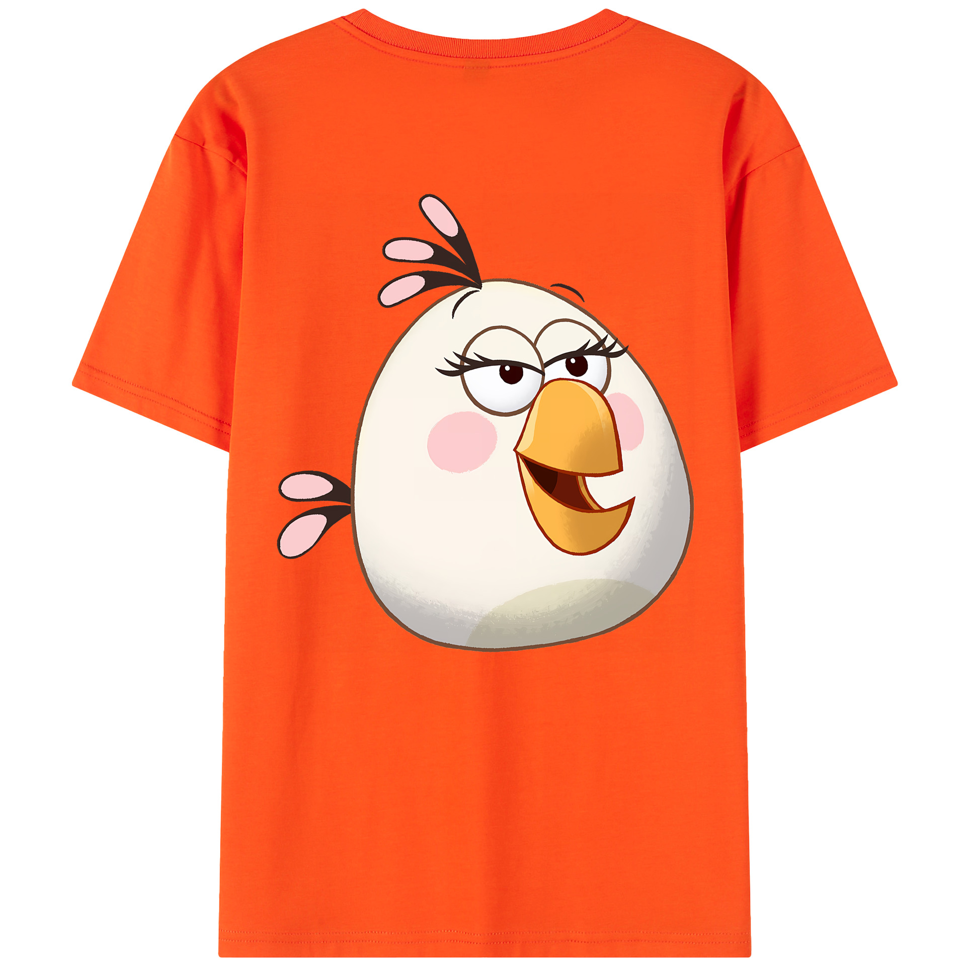 （画像用） Angry Birds アングリーバード 綿100％半袖Tシャツ（背面プリント）