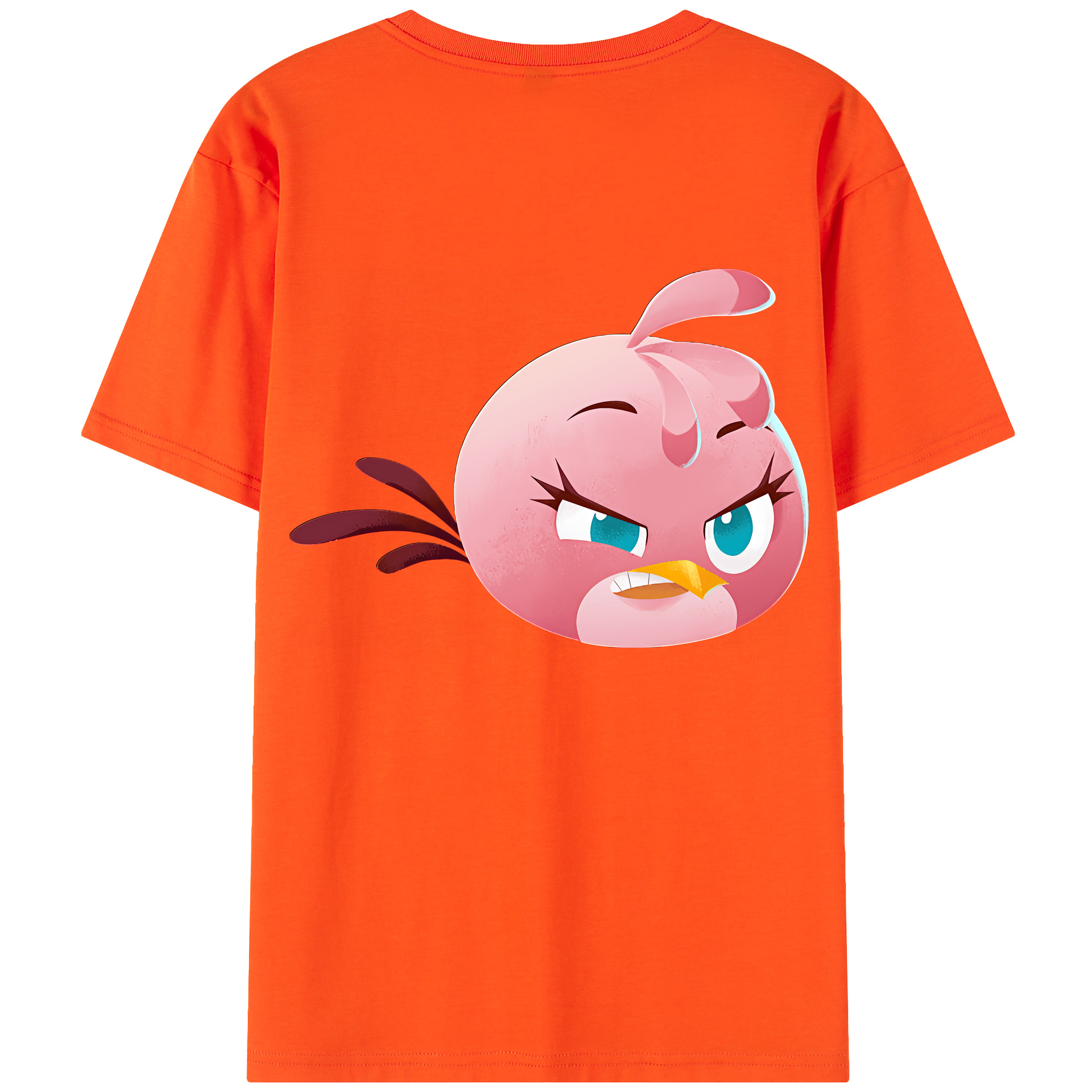 （画像用） Angry Birds アングリーバード 綿100％半袖Tシャツ（背面プリント）