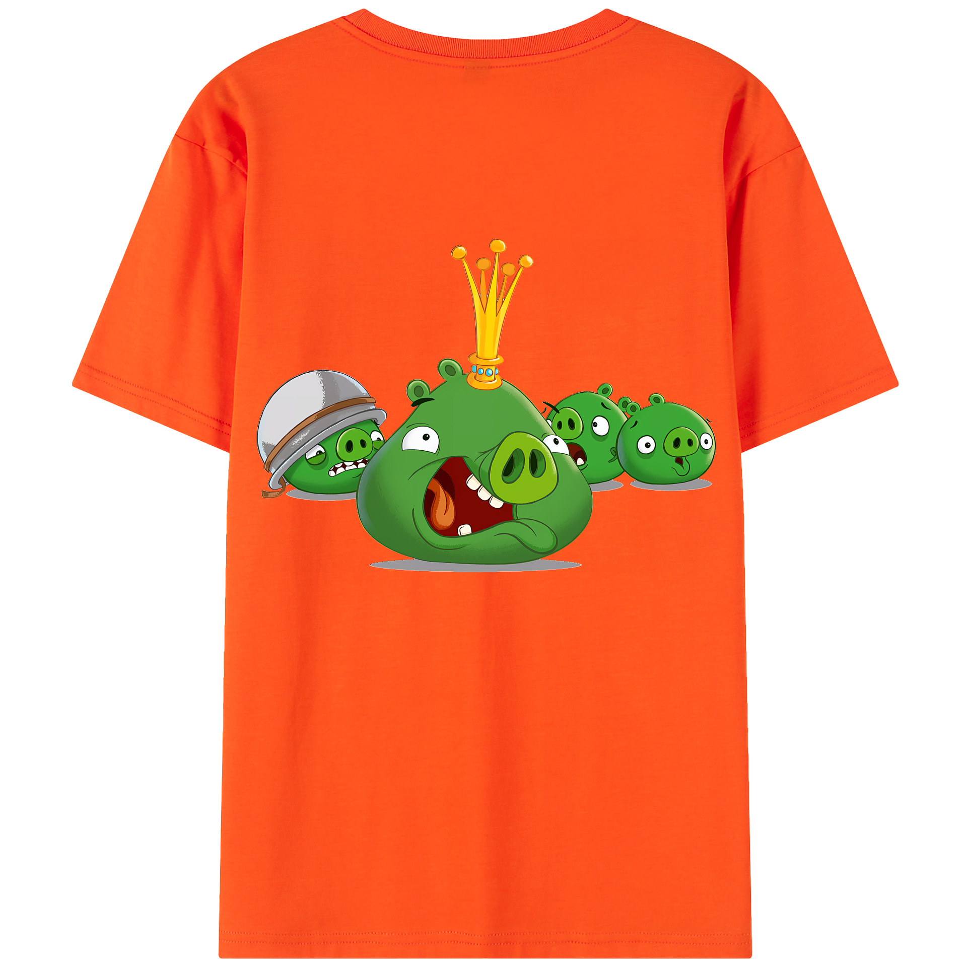 （画像用） Angry Birds アングリーバード 綿100％半袖Tシャツ（背面プリント）