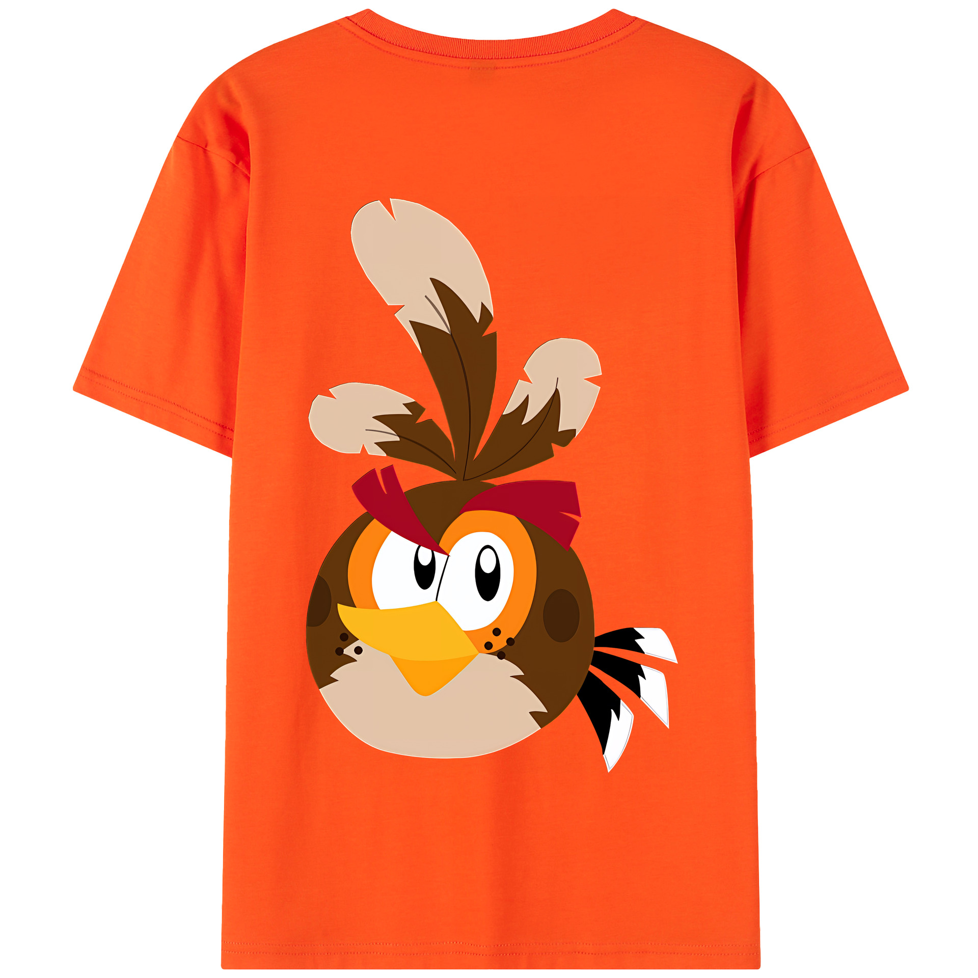 （画像用） Angry Birds アングリーバード 綿100％半袖Tシャツ（背面プリント）