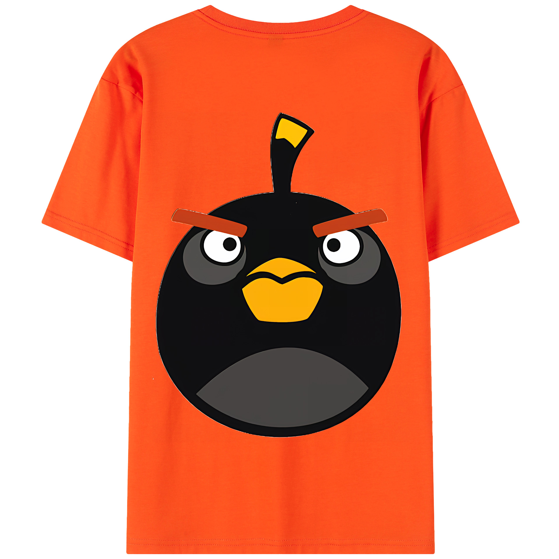 （画像用） Angry Birds アングリーバード 綿100％半袖Tシャツ（背面プリント）