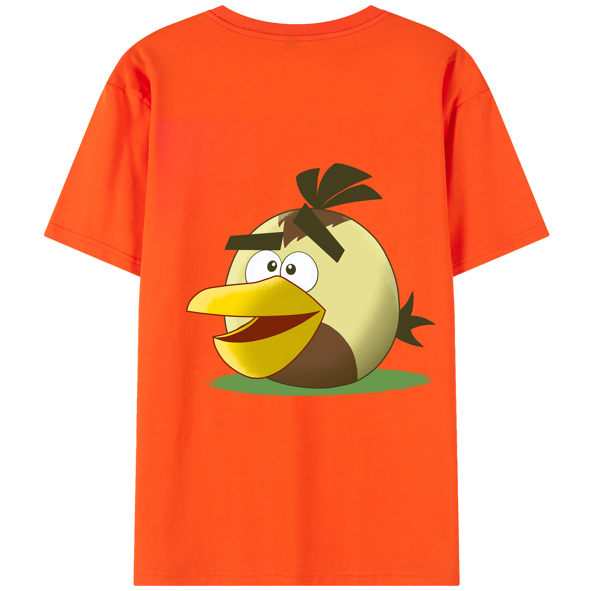 （画像用） Angry Birds アングリーバード 綿100％半袖Tシャツ（背面プリント）