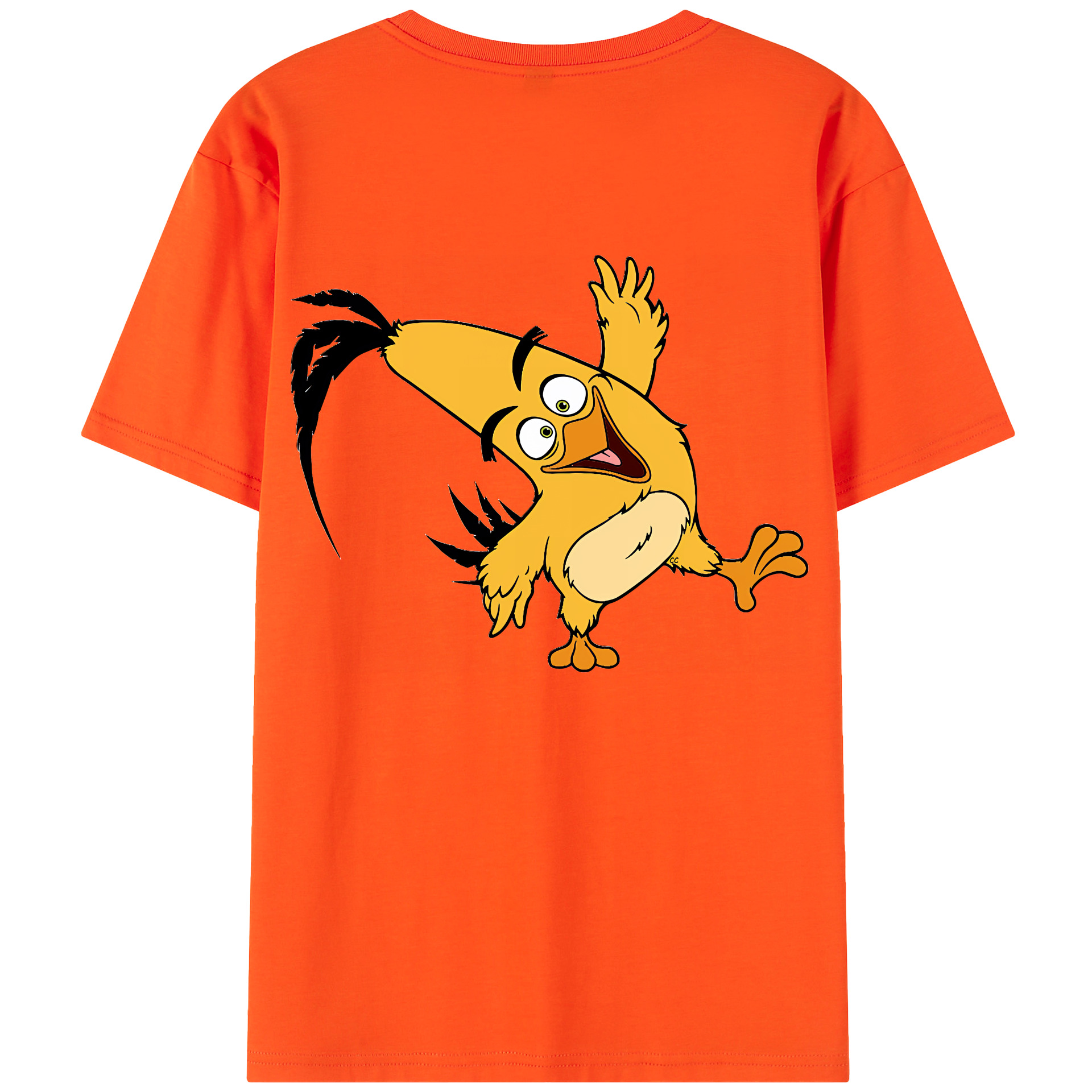 （画像用） Angry Birds アングリーバード 綿100％半袖Tシャツ（背面プリント）