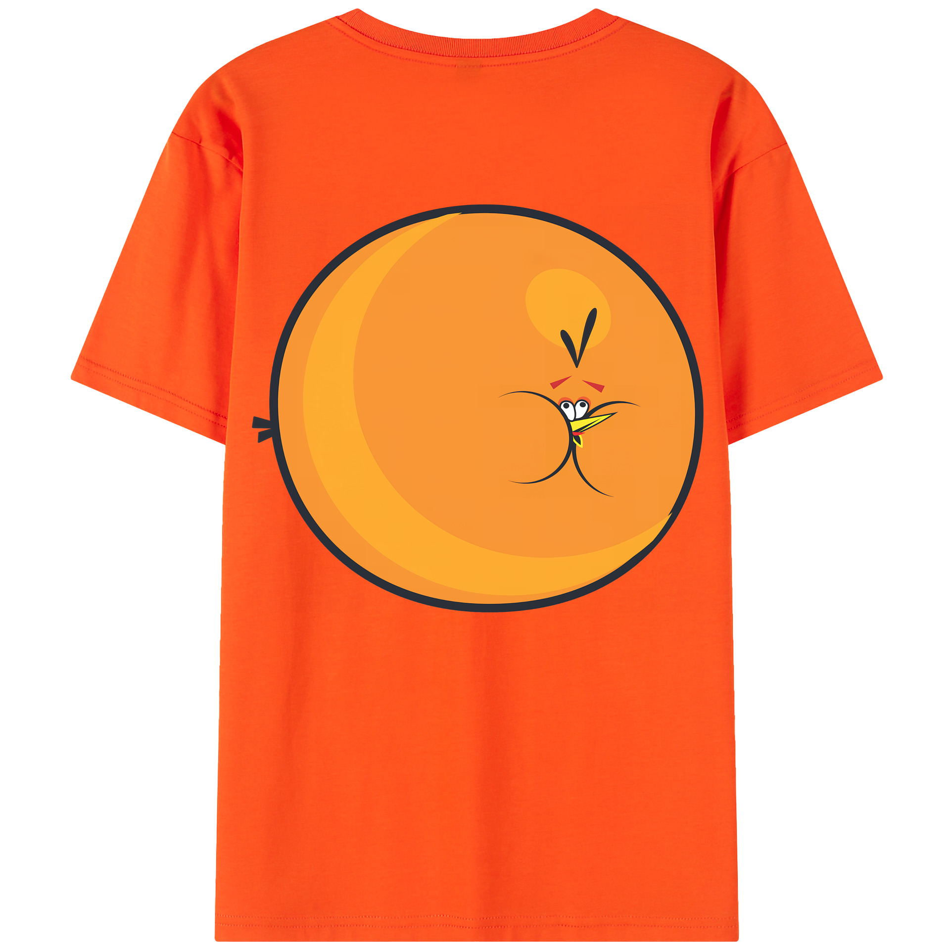 （画像用） Angry Birds アングリーバード 綿100％半袖Tシャツ（背面プリント）