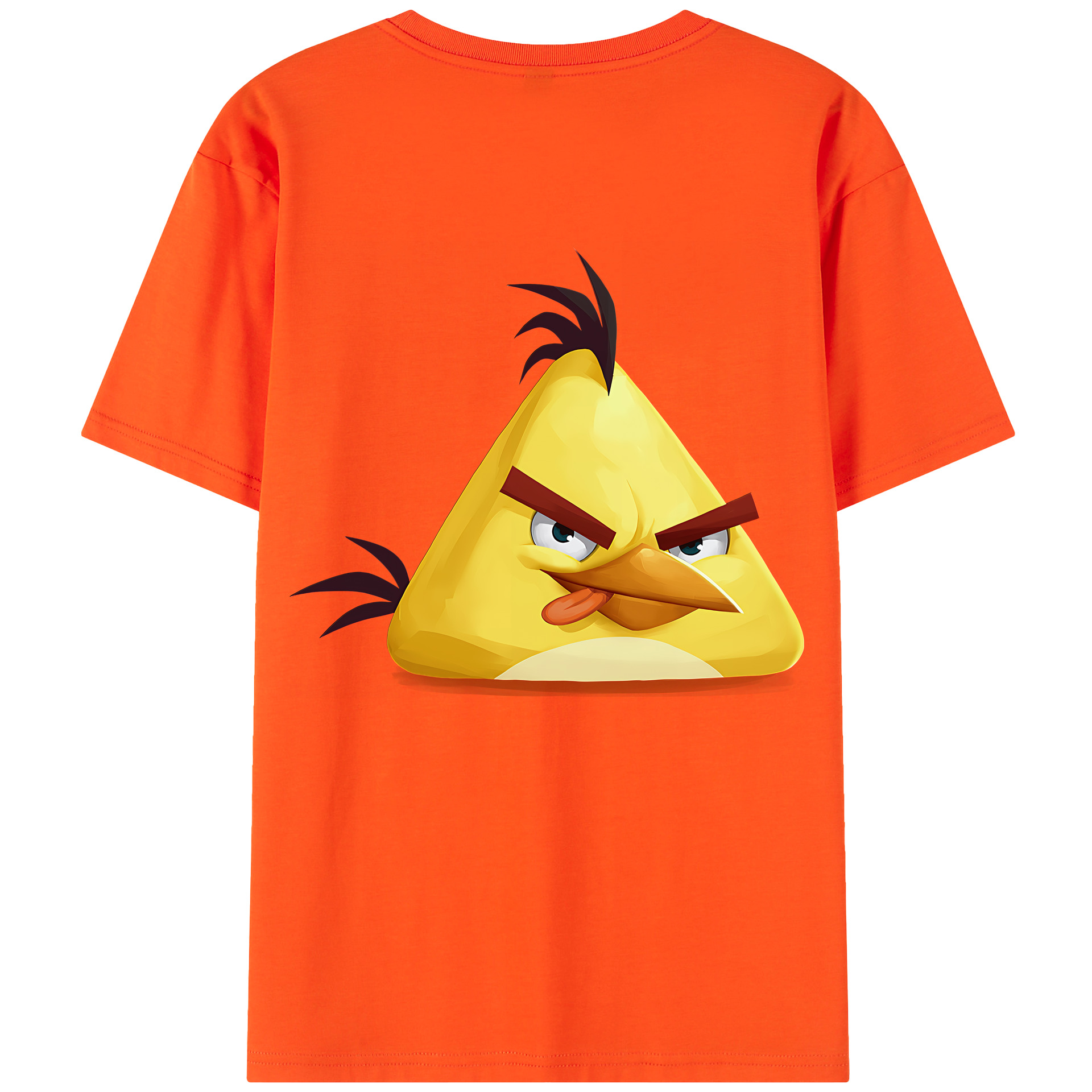 （画像用） Angry Birds アングリーバード 綿100％半袖Tシャツ（背面プリント）