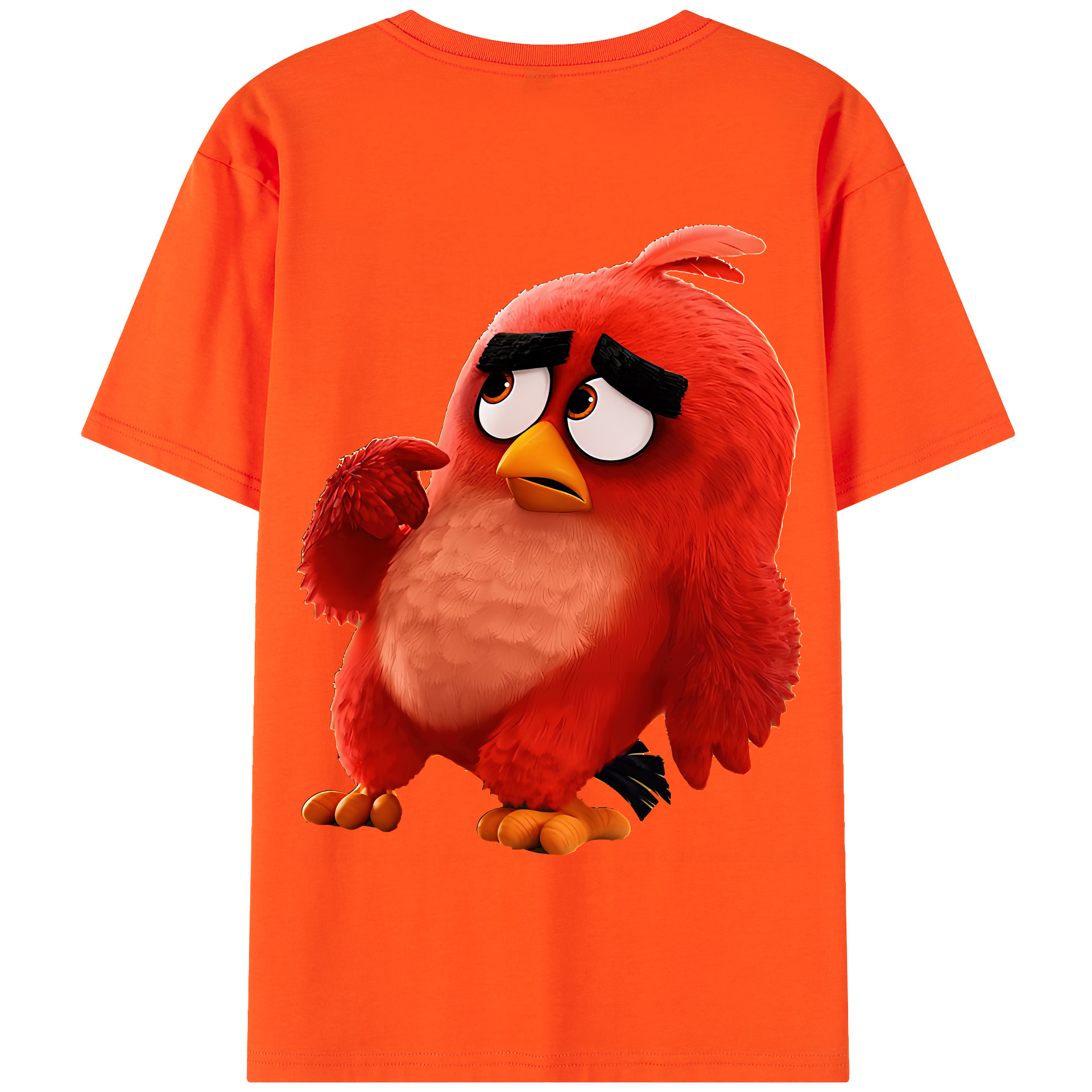 （画像用） Angry Birds アングリーバード 綿100％半袖Tシャツ（背面プリント）