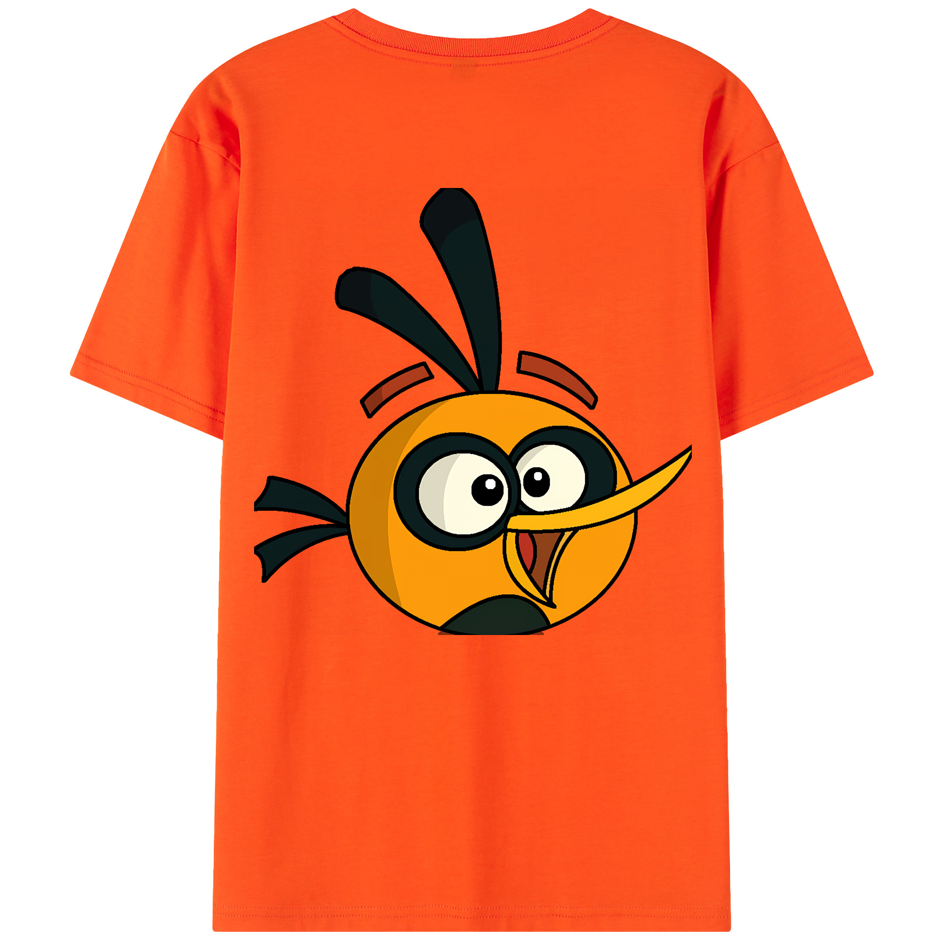 （画像用） Angry Birds アングリーバード 綿100％半袖Tシャツ（背面プリント）